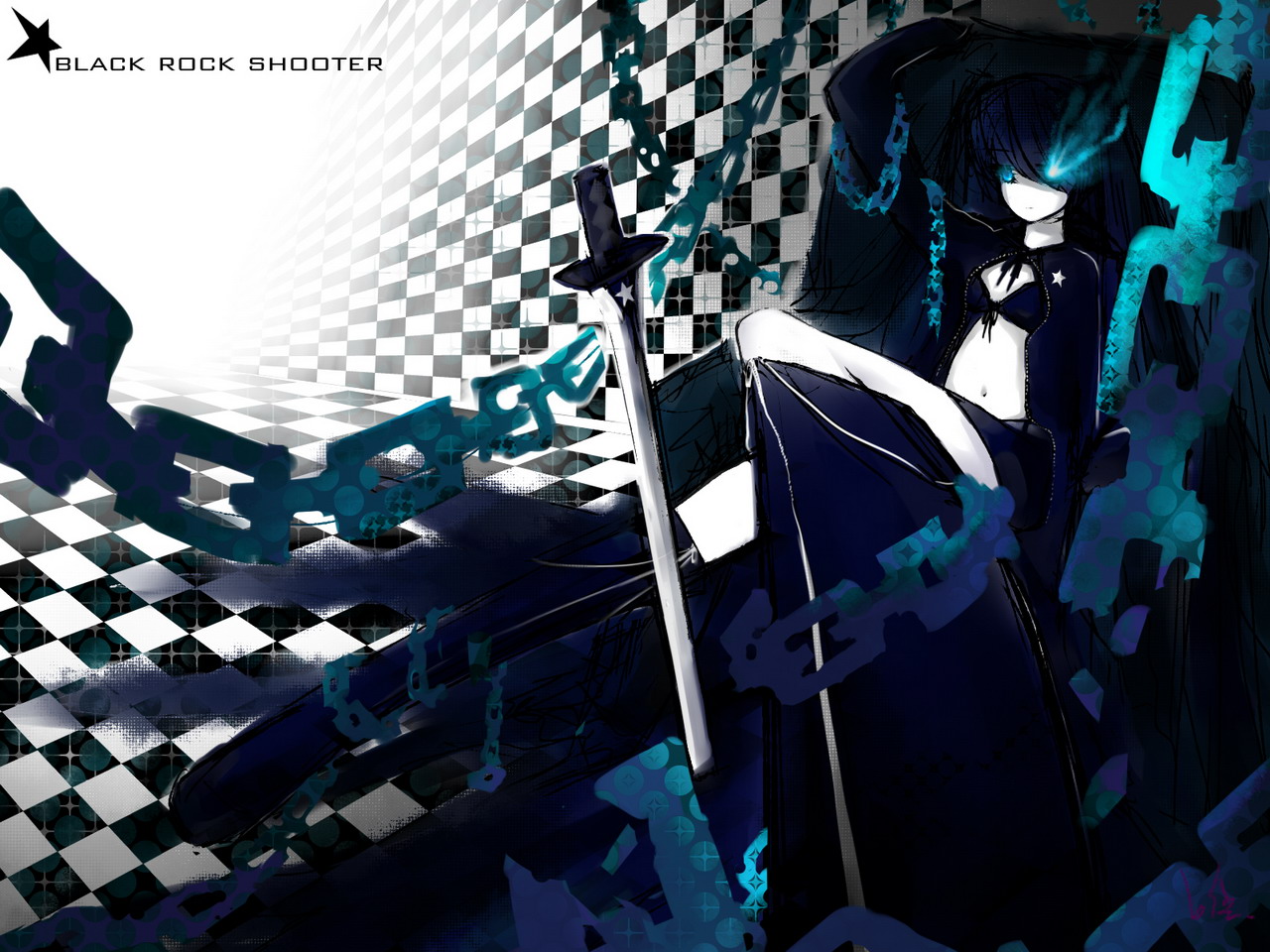 Download mobile wallpaper Anime, Black Rock Shooter for free.