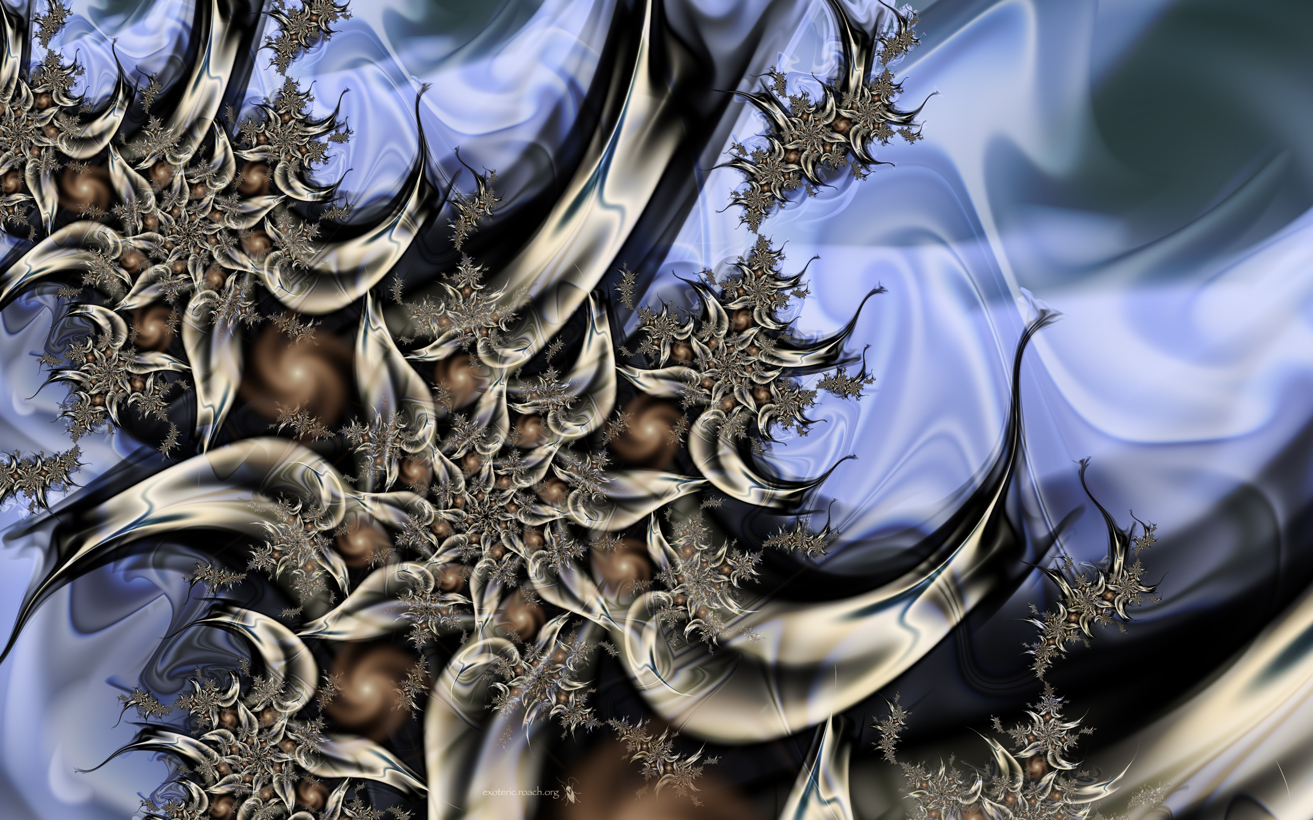 Free download wallpaper Abstract, Fractal, Silver on your PC desktop