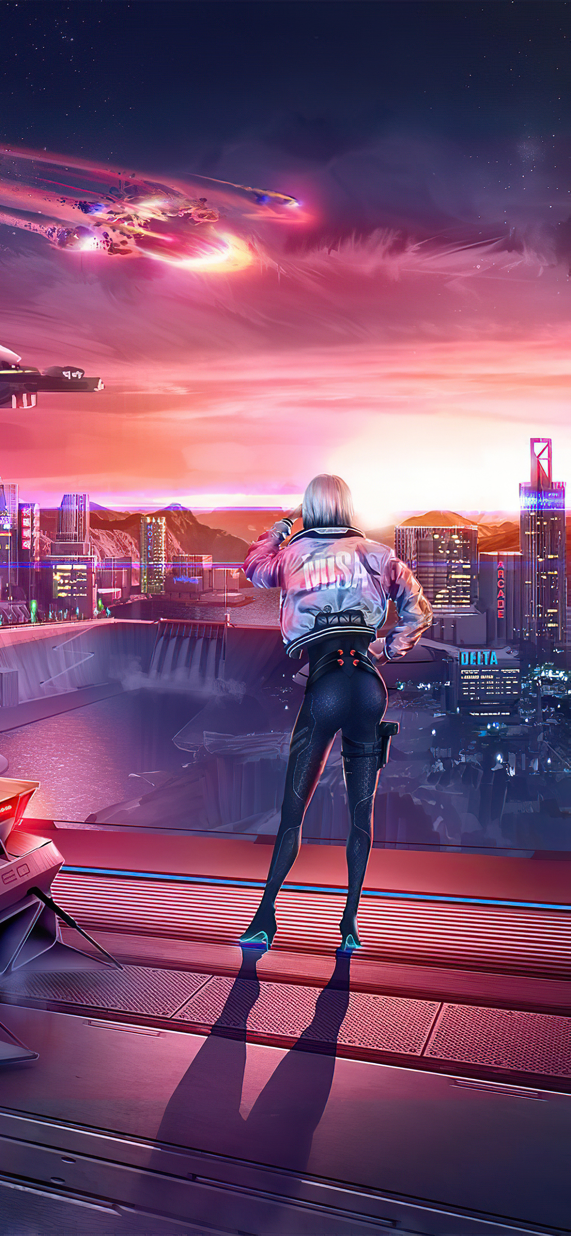 Download mobile wallpaper Cyberpunk, Sci Fi, Futuristic for free.