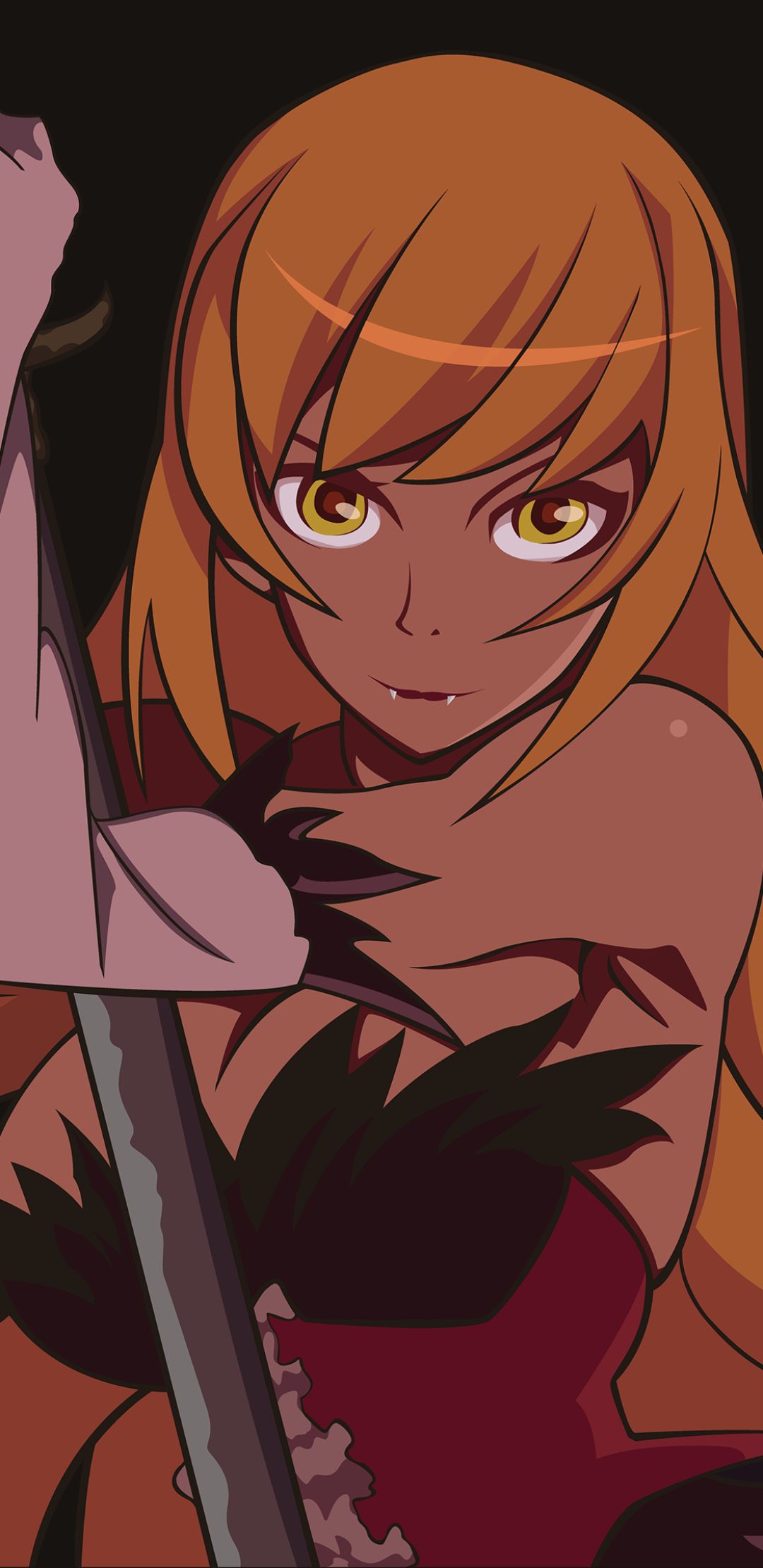 Скачать картинку Аниме, Моногатари (Сериал), Шинобу Ошино, Kiss Shot Acerola Orion Heart Under Blade в телефон бесплатно.