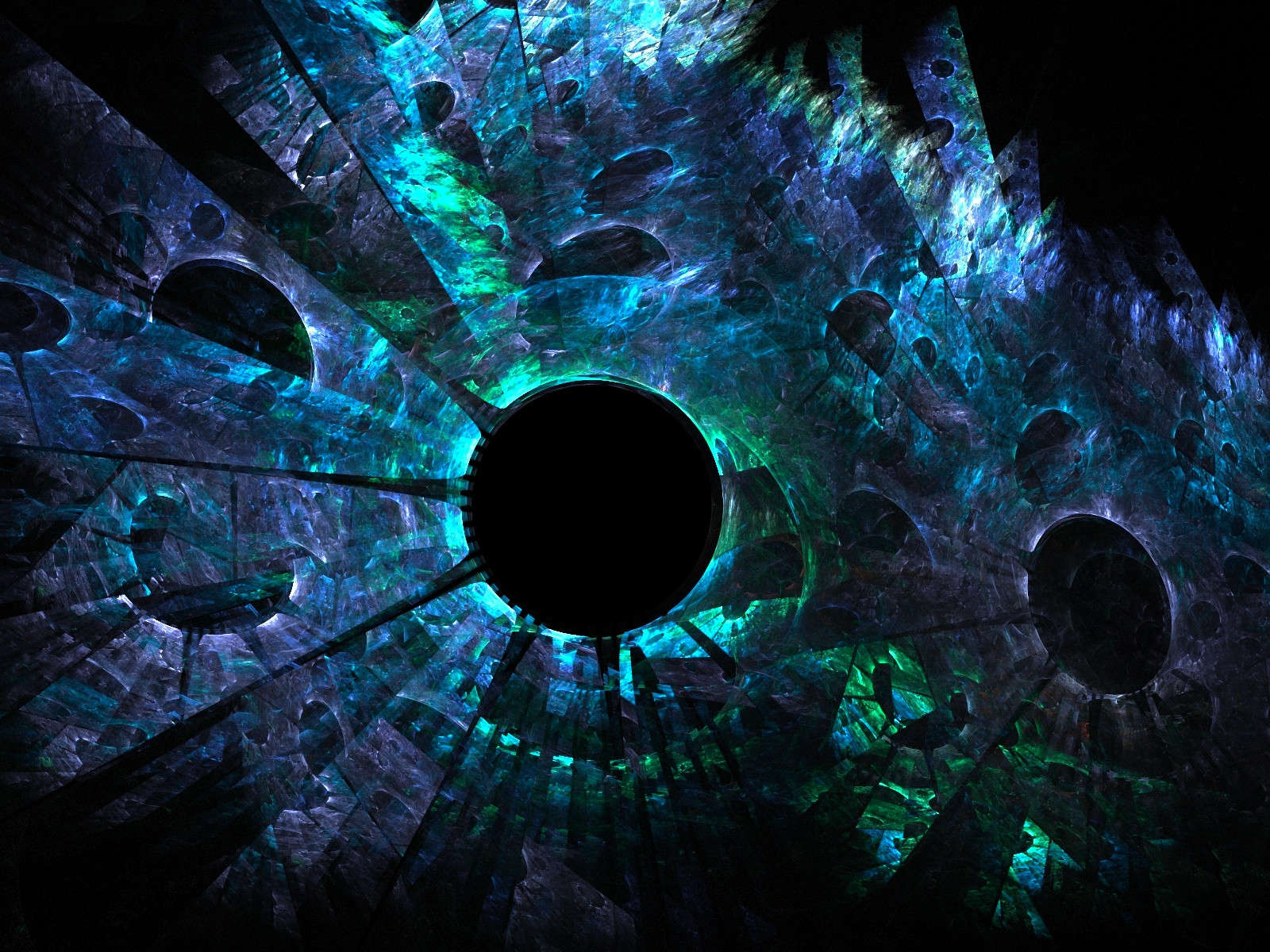 Download mobile wallpaper Abstract, Dark, Fractal, Circle for free.