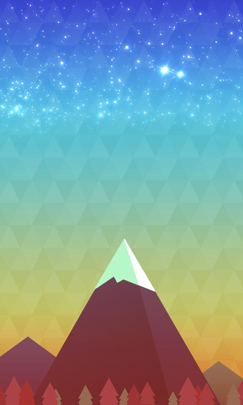 Download mobile wallpaper Mountain, Peak, Artistic, Minimalist for free.