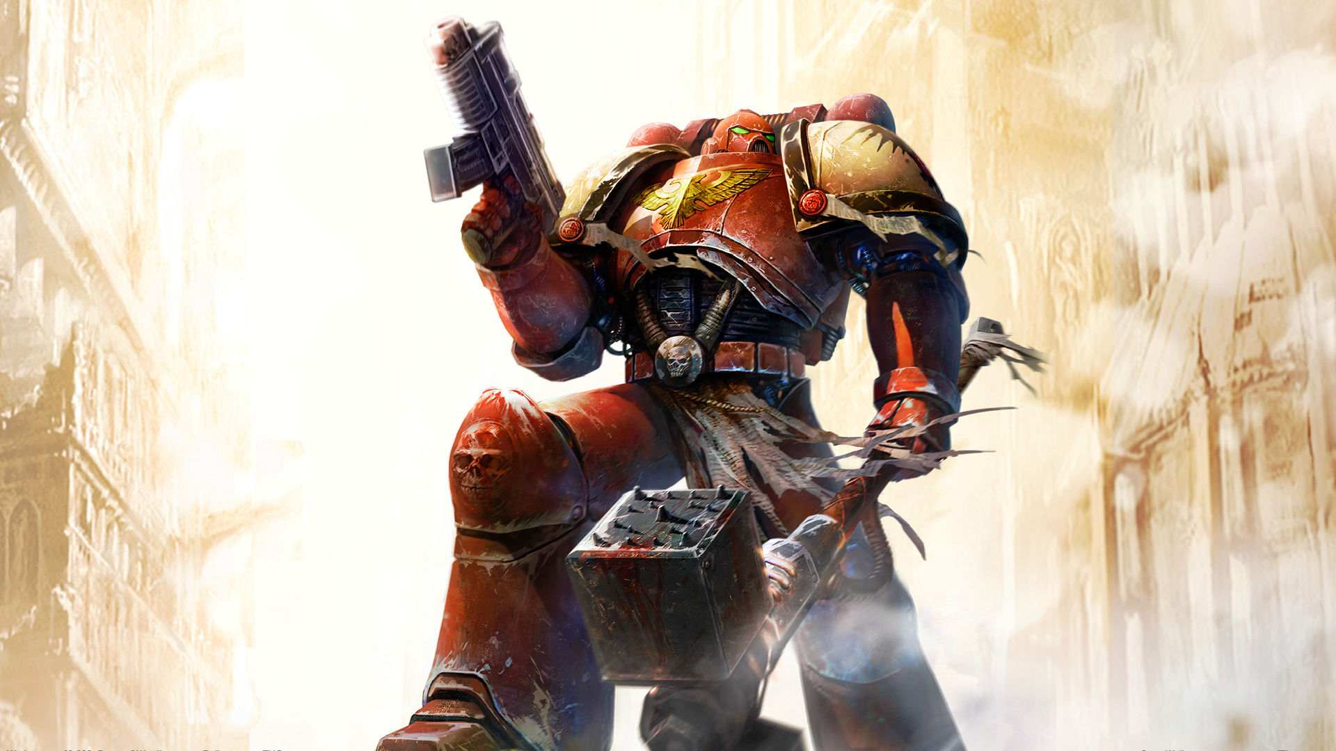 Download mobile wallpaper Warrior, Warhammer, Video Game, Sci Fi for free.