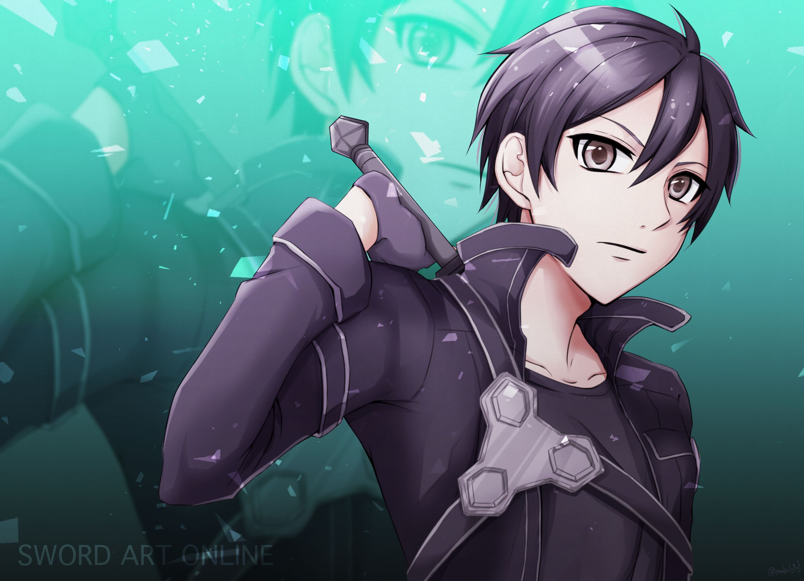 Kazuto Kirigaya (Kirito) aus Sword Art Online Handy Hintergrundbild