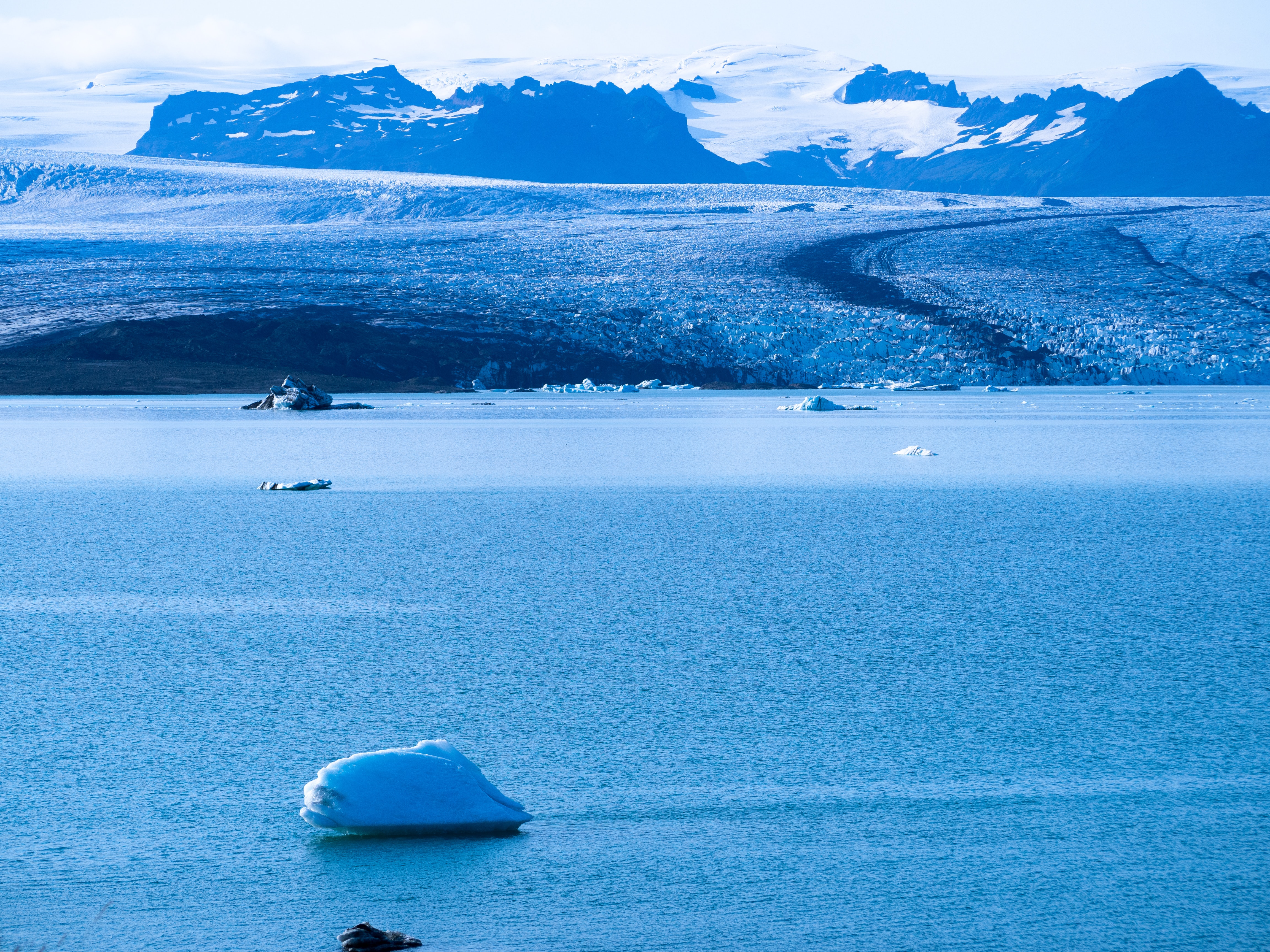 Free HD ice, bank, landscape, nature, mountains, sea, shore, glacier