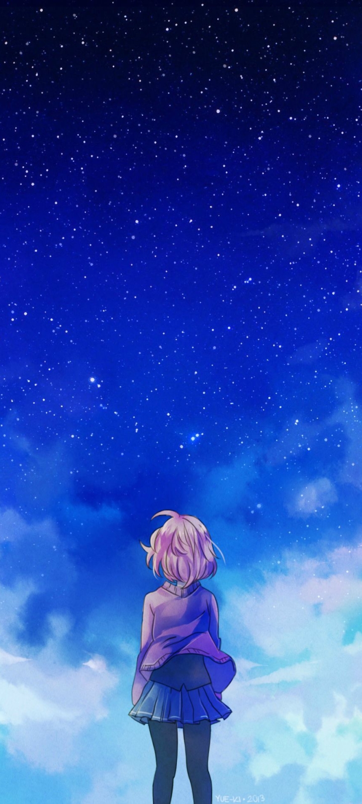 Handy-Wallpaper Animes, Mirai Kuriyama, Beyond The Boundary kostenlos herunterladen.