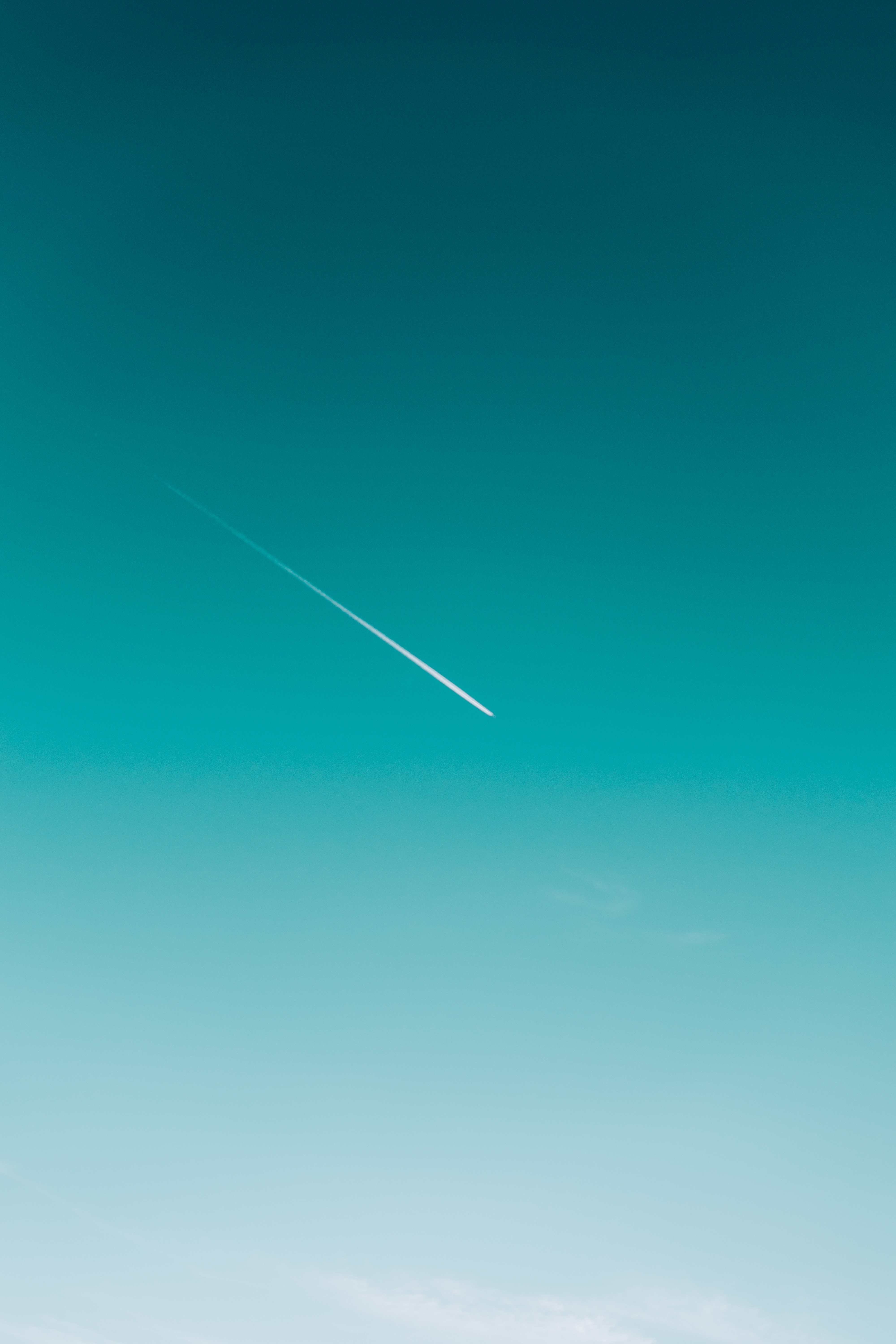 minimalism, plane, track, sky, airplane, trace