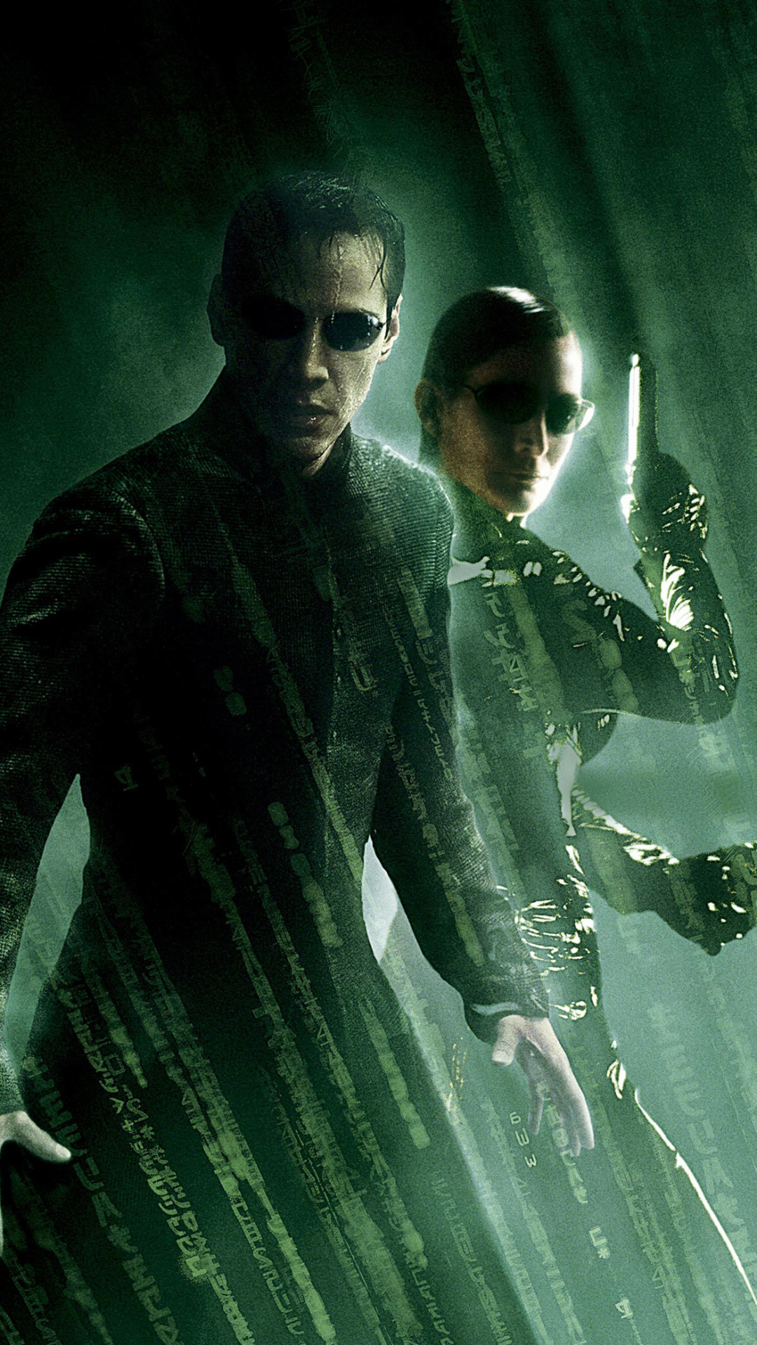 movie, the matrix reloaded, keanu reeves, carrie anne moss, the matrix cellphone