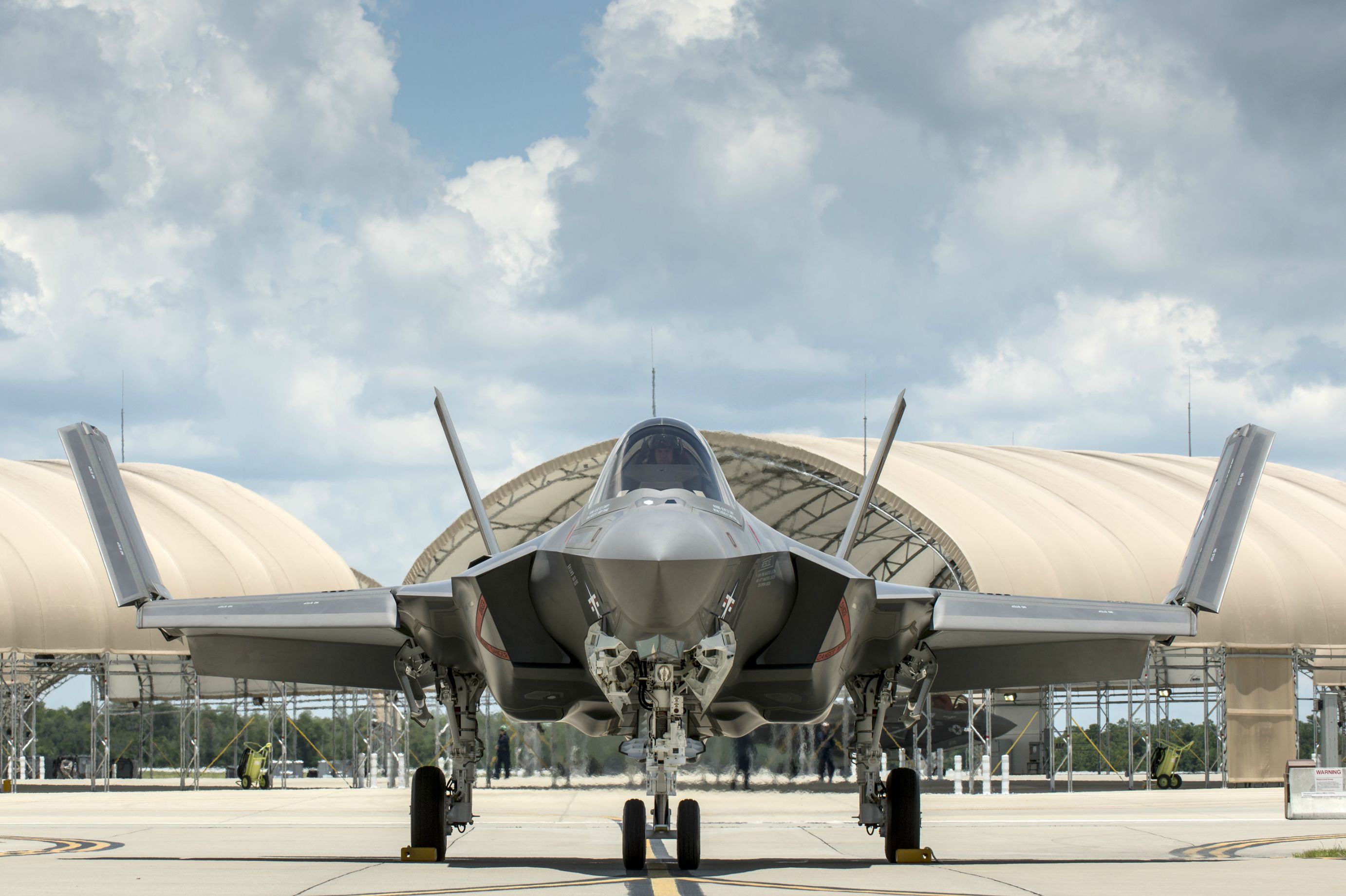 Download mobile wallpaper Lockheed Martin F 35 Lightning Ii, Military, Jet Fighters for free.