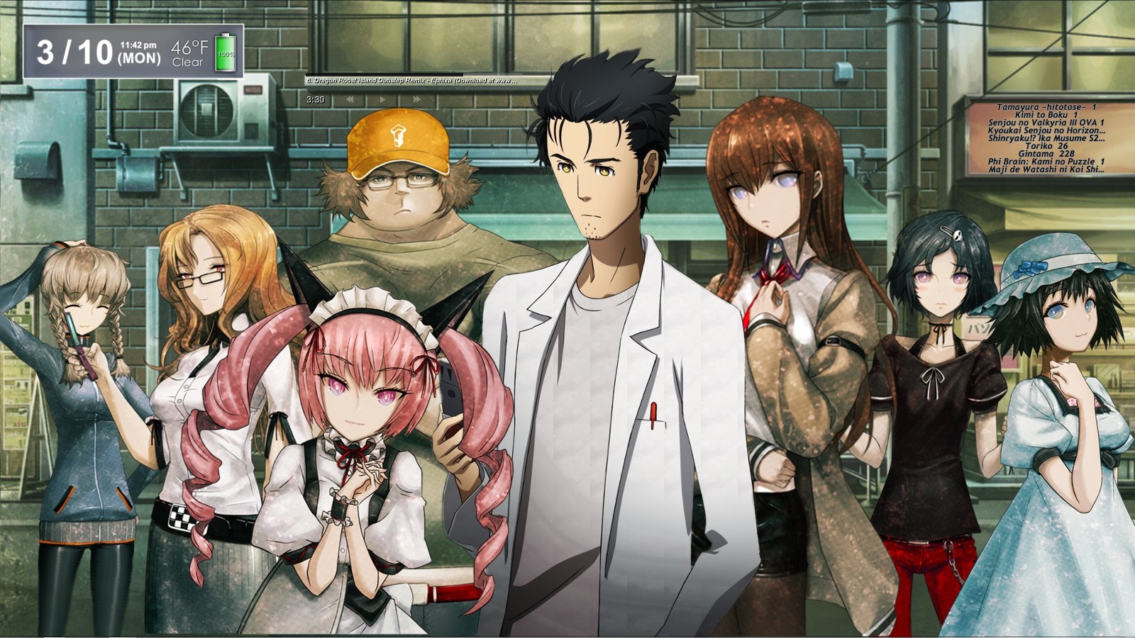 Téléchargez des papiers peints mobile Animé, Steins Gate gratuitement.