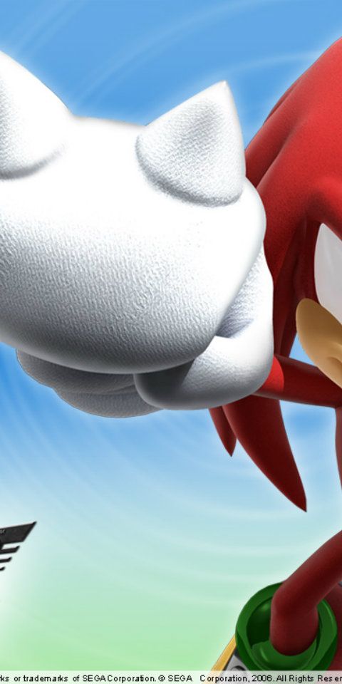 Sonic Rivals Knuckles Layout Phone wallpaper: Sonic Rivals, Video Game, Knuckles The Echidna 1497225