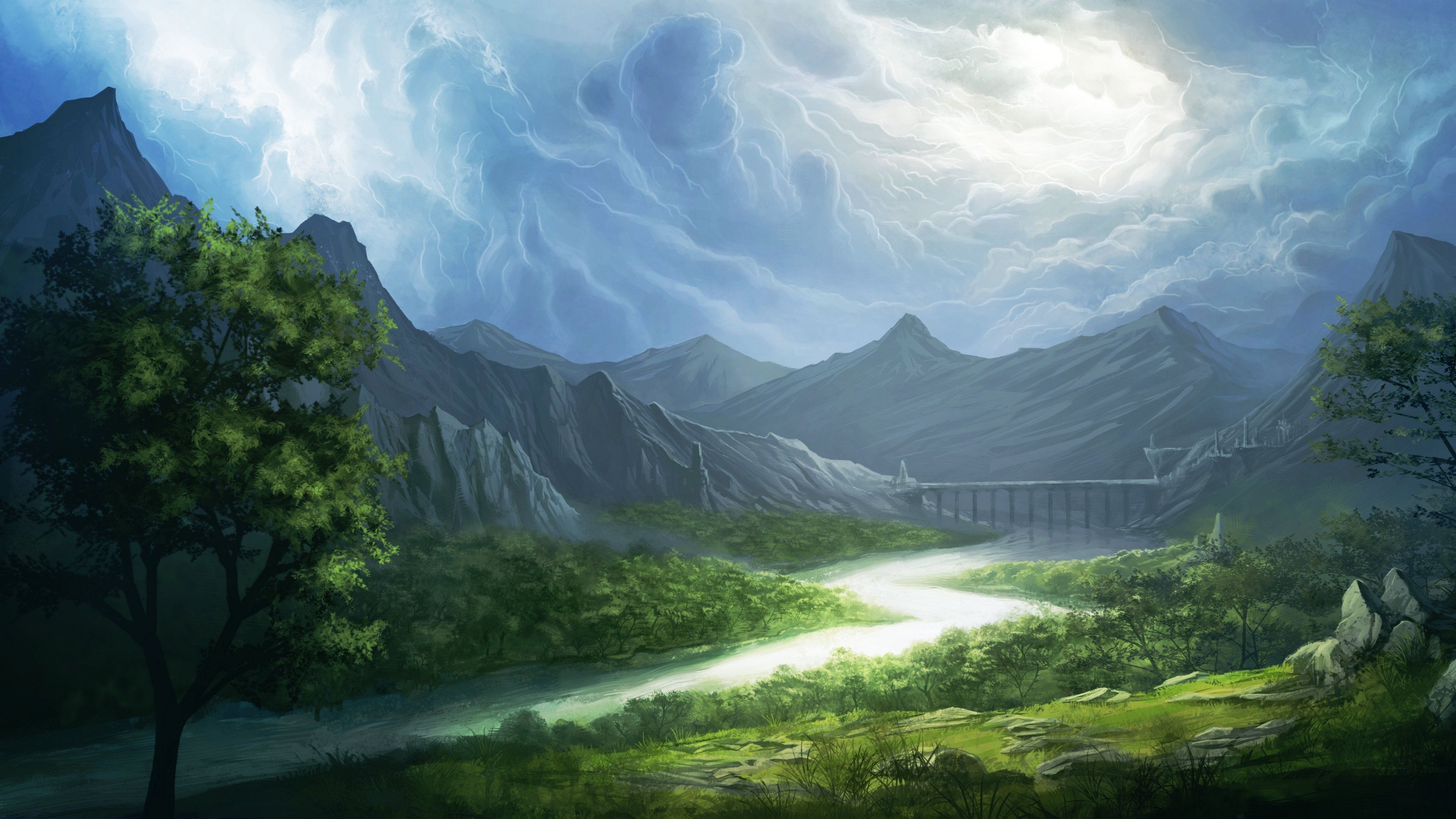 Free download wallpaper Landscape, Fantasy on your PC desktop