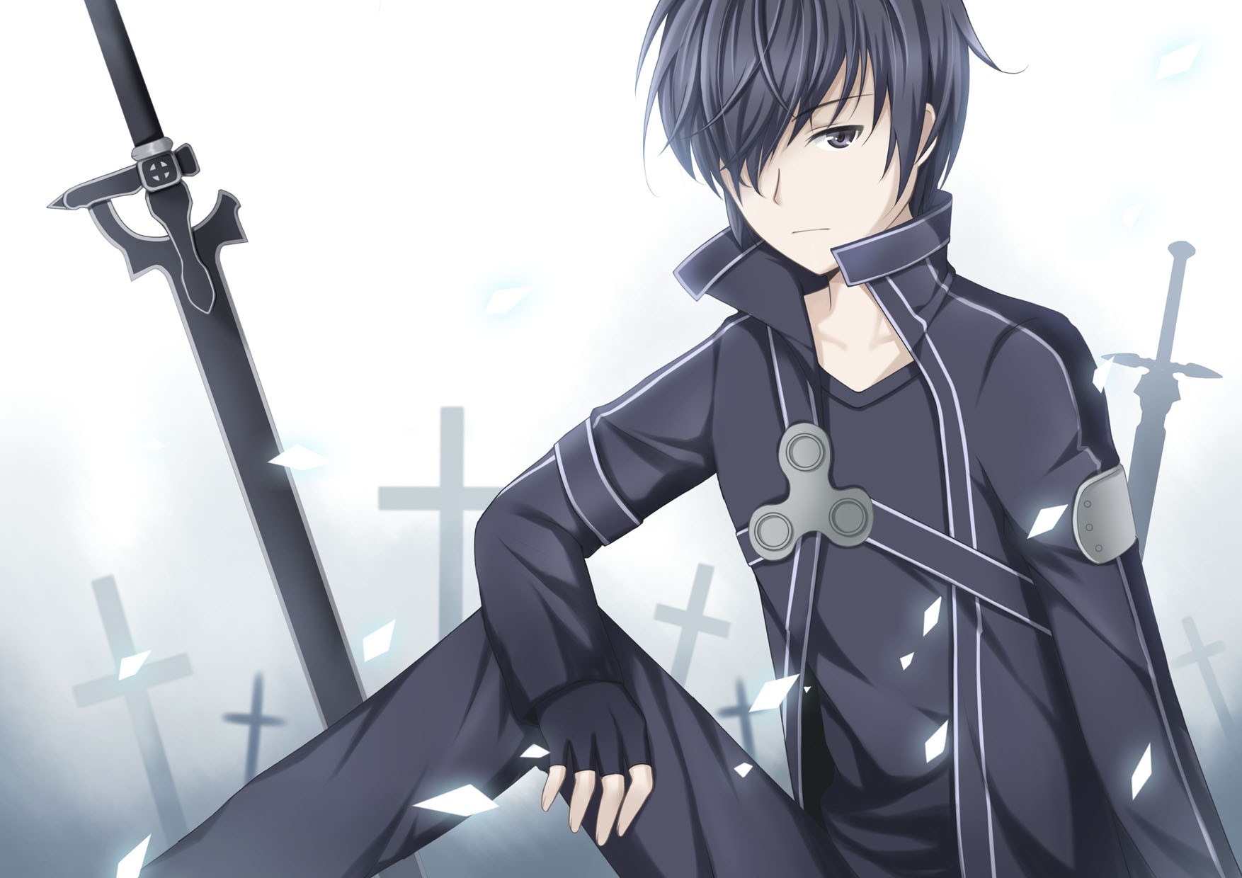 Handy-Wallpaper Animes, Sword Art Online, Kirito (Schwertkunst Online) kostenlos herunterladen.