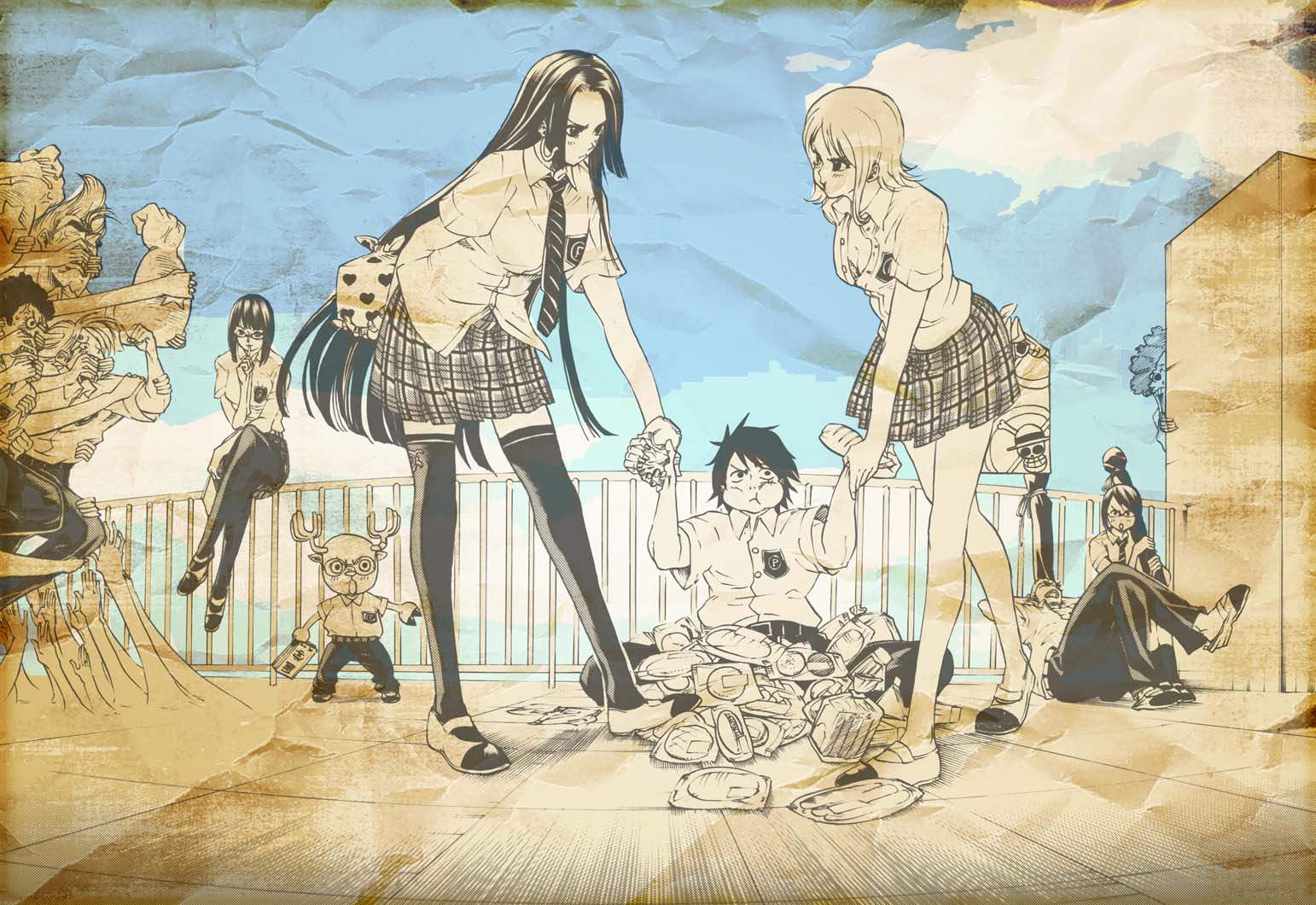 Популярные заставки и фоны Тасиги (One Piece) на компьютер