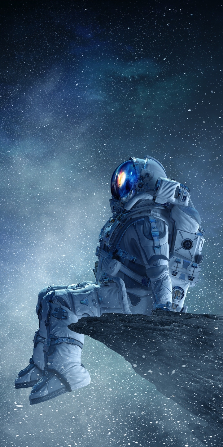 Download mobile wallpaper Stars, Sci Fi, Astronaut for free.