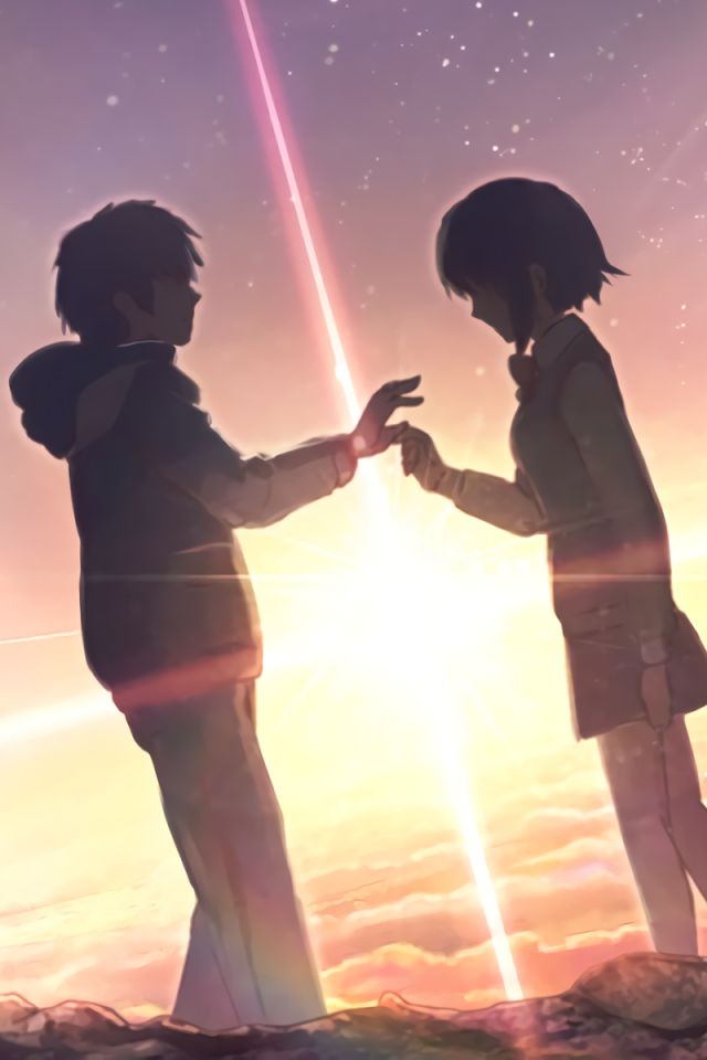 Download mobile wallpaper Anime, Your Name, Kimi No Na Wa, Mitsuha Miyamizu, Taki Tachibana for free.