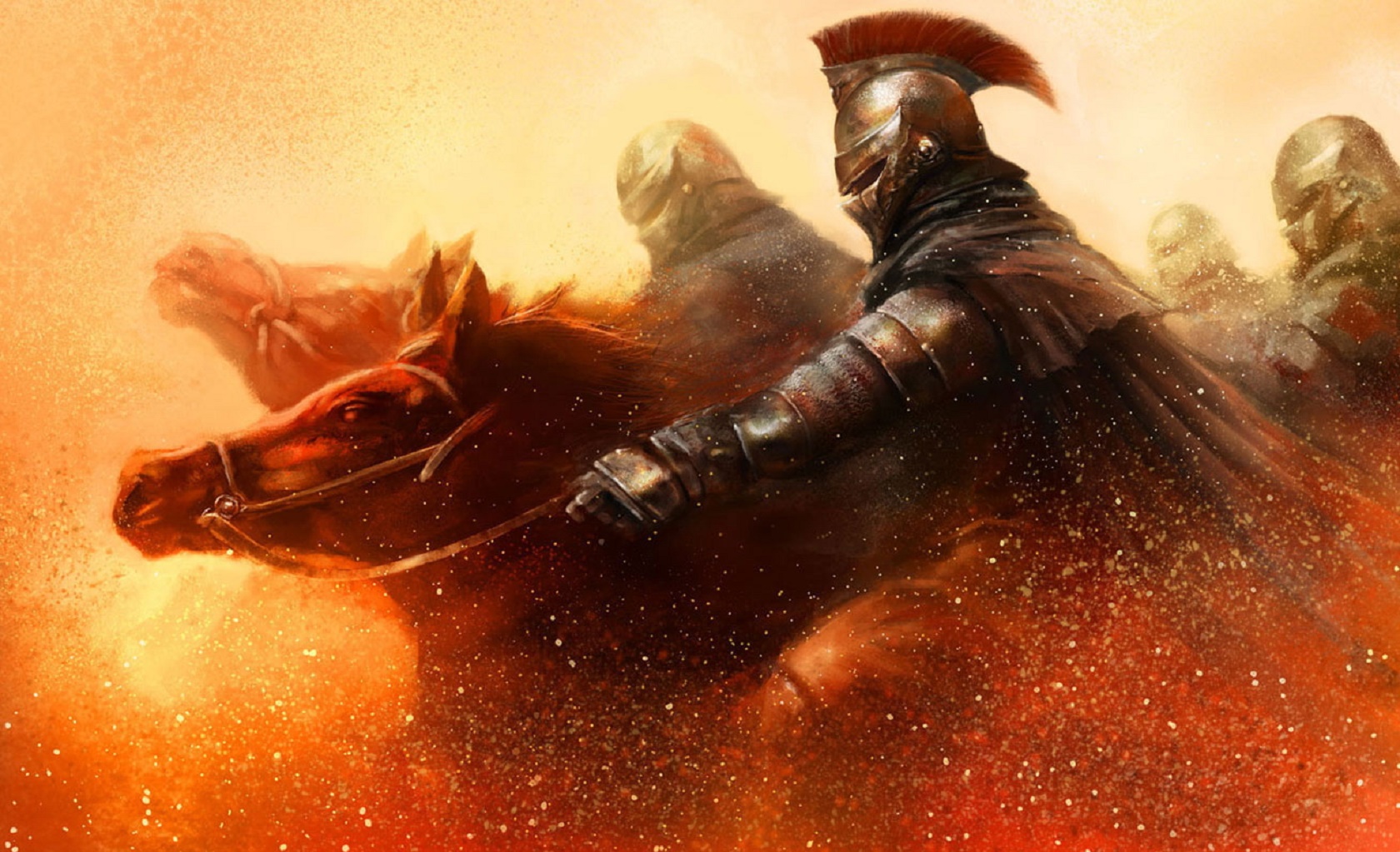 Download mobile wallpaper Fantasy, Horse, Knight for free.