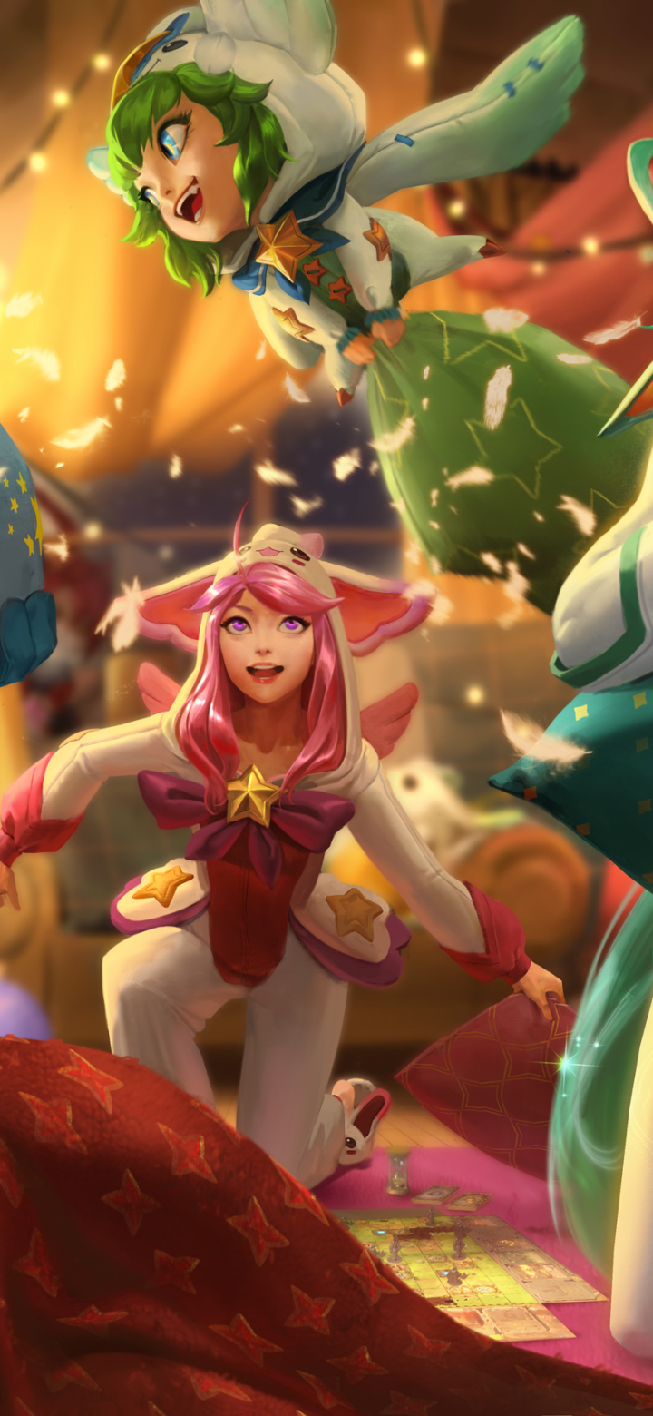 Download mobile wallpaper League Of Legends, Video Game, Ezreal (League Of Legends), Ahri (League Of Legends), Star Guardians for free.