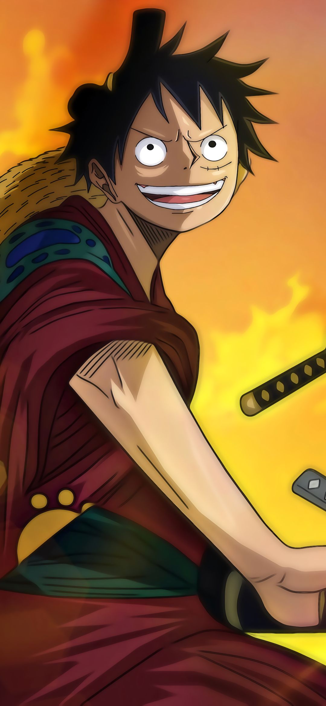 Handy-Wallpaper Animes, One Piece, Affe D Luffy kostenlos herunterladen.