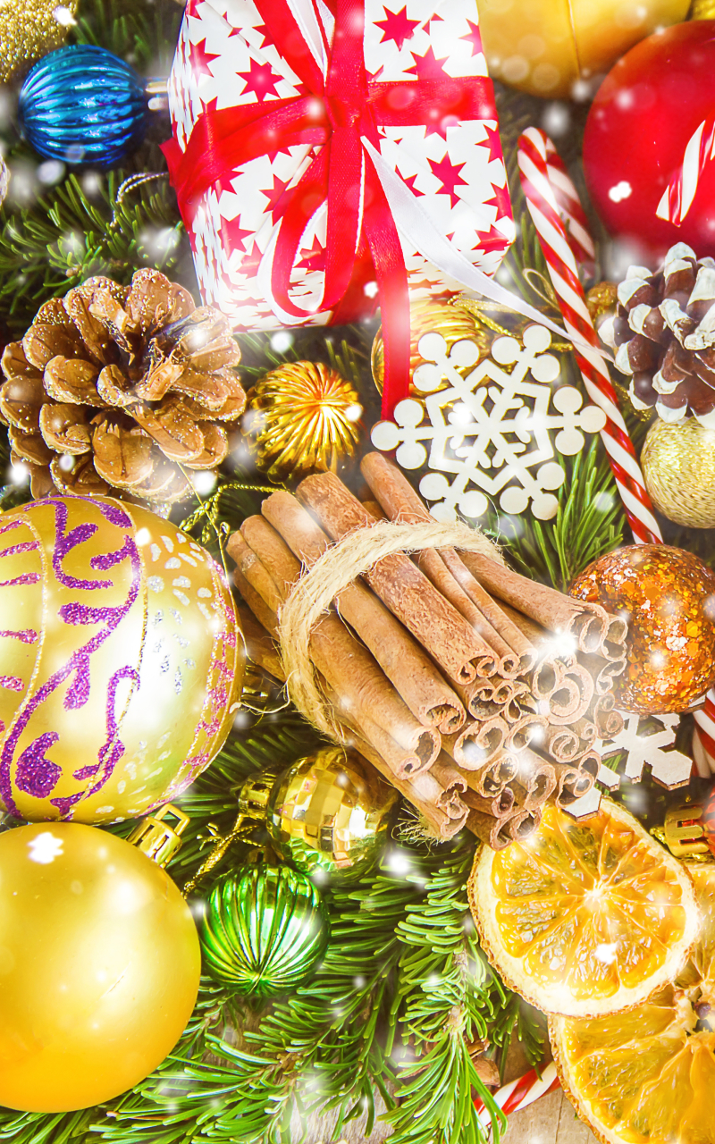 Baixar papel de parede para celular de Natal, Canela, Bugiganga, Presente, Enfeites De Natal, Feriados gratuito.