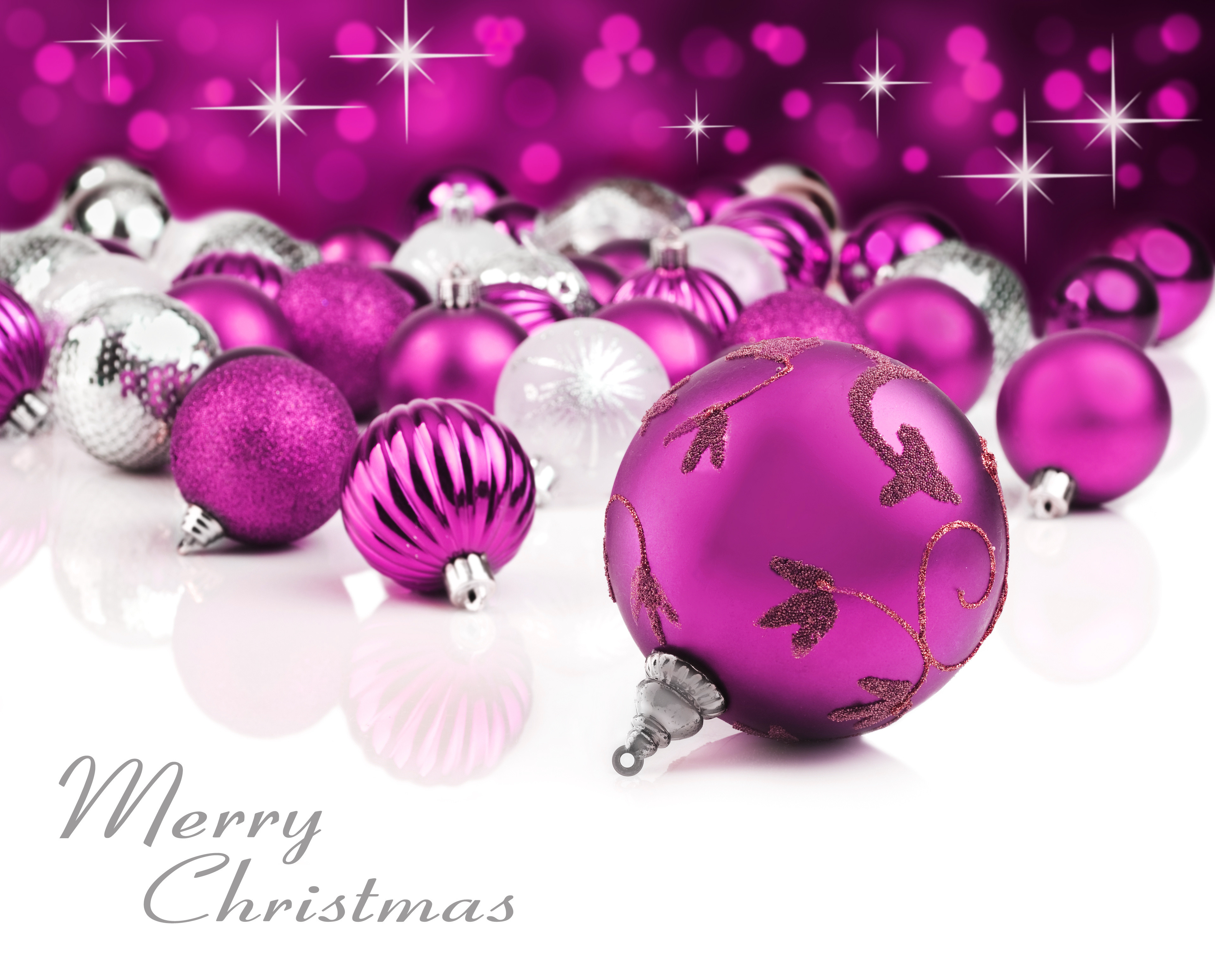 Download mobile wallpaper Christmas, Holiday, Purple, Christmas Ornaments, Merry Christmas for free.