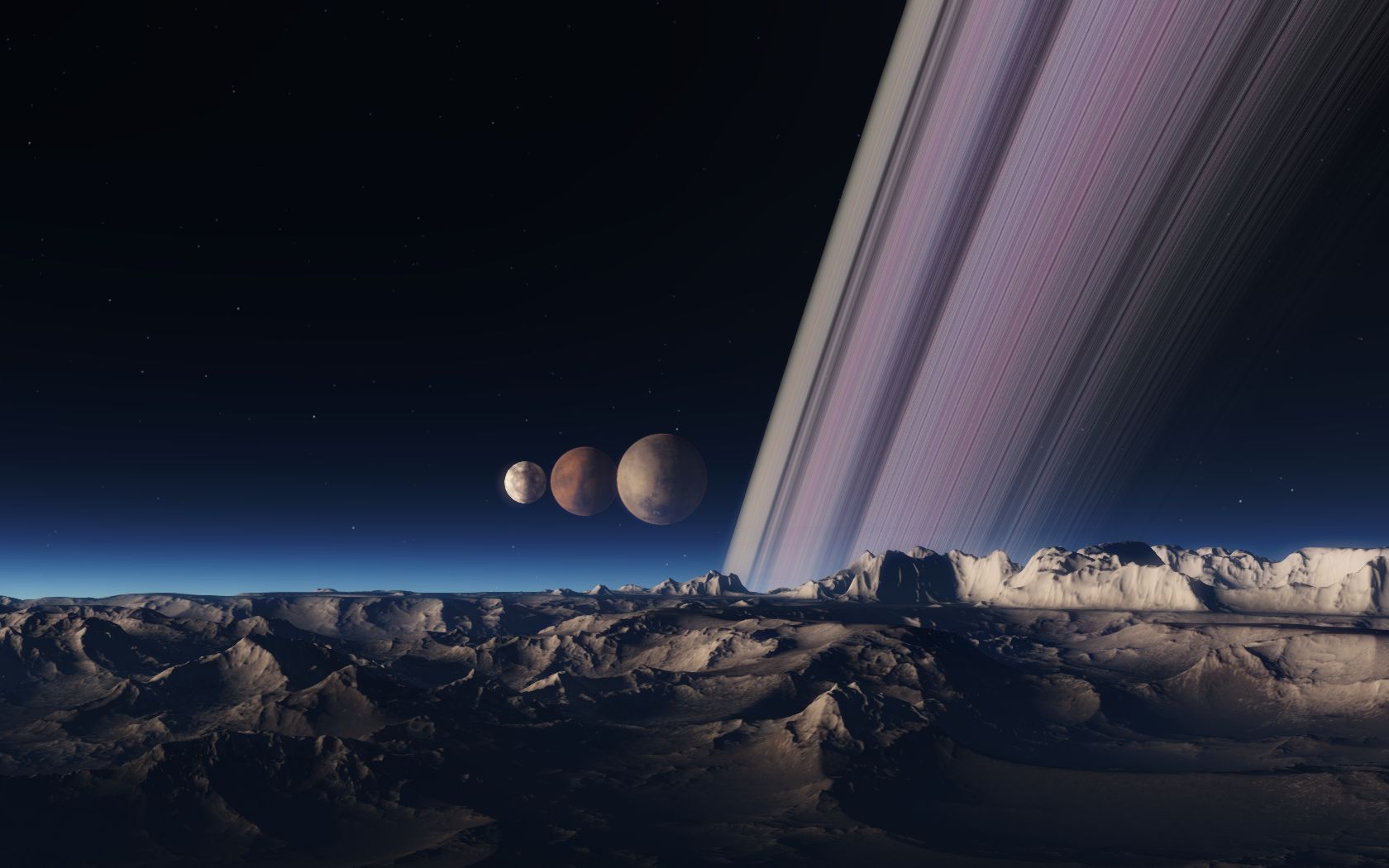 video game, space engine, moon, planet, space