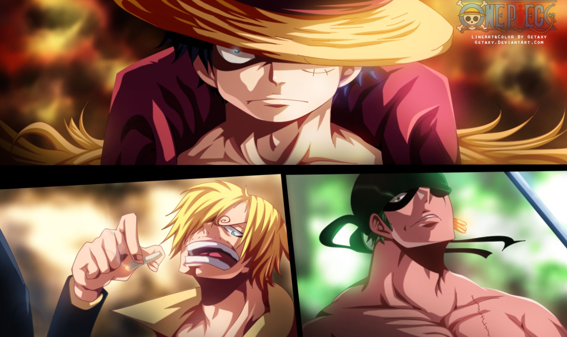 Descarga gratuita de fondo de pantalla para móvil de Animado, One Piece, Roronoa Zoro, Monkey D Luffy, Sanji (Una Pieza).