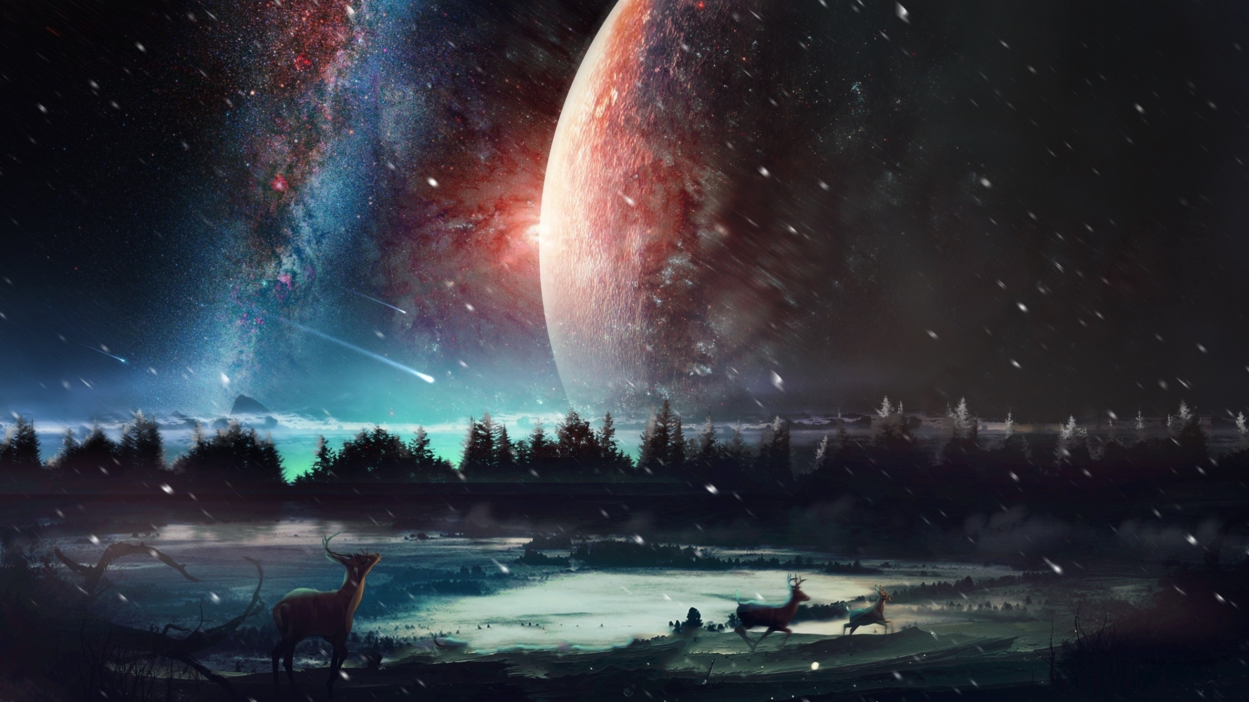 Handy-Wallpaper Landschaft, Science Fiction kostenlos herunterladen.