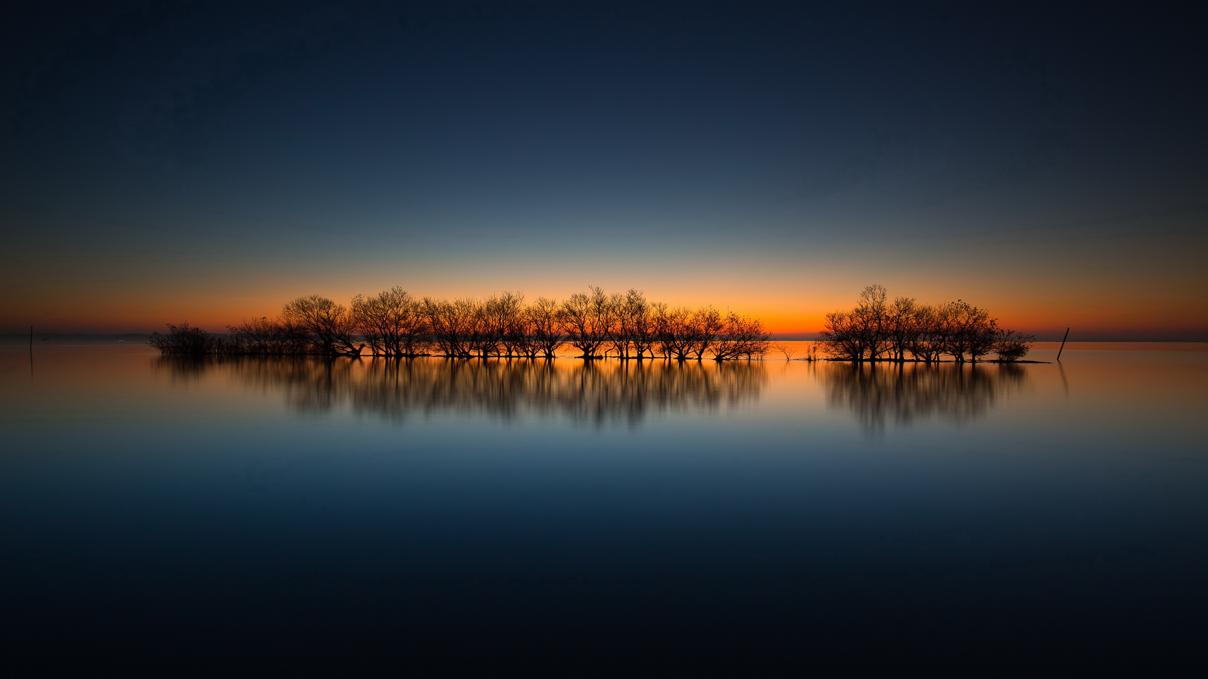 Laden Sie das Sonnenuntergang, Erde/natur, Spiegelung-Bild kostenlos auf Ihren PC-Desktop herunter