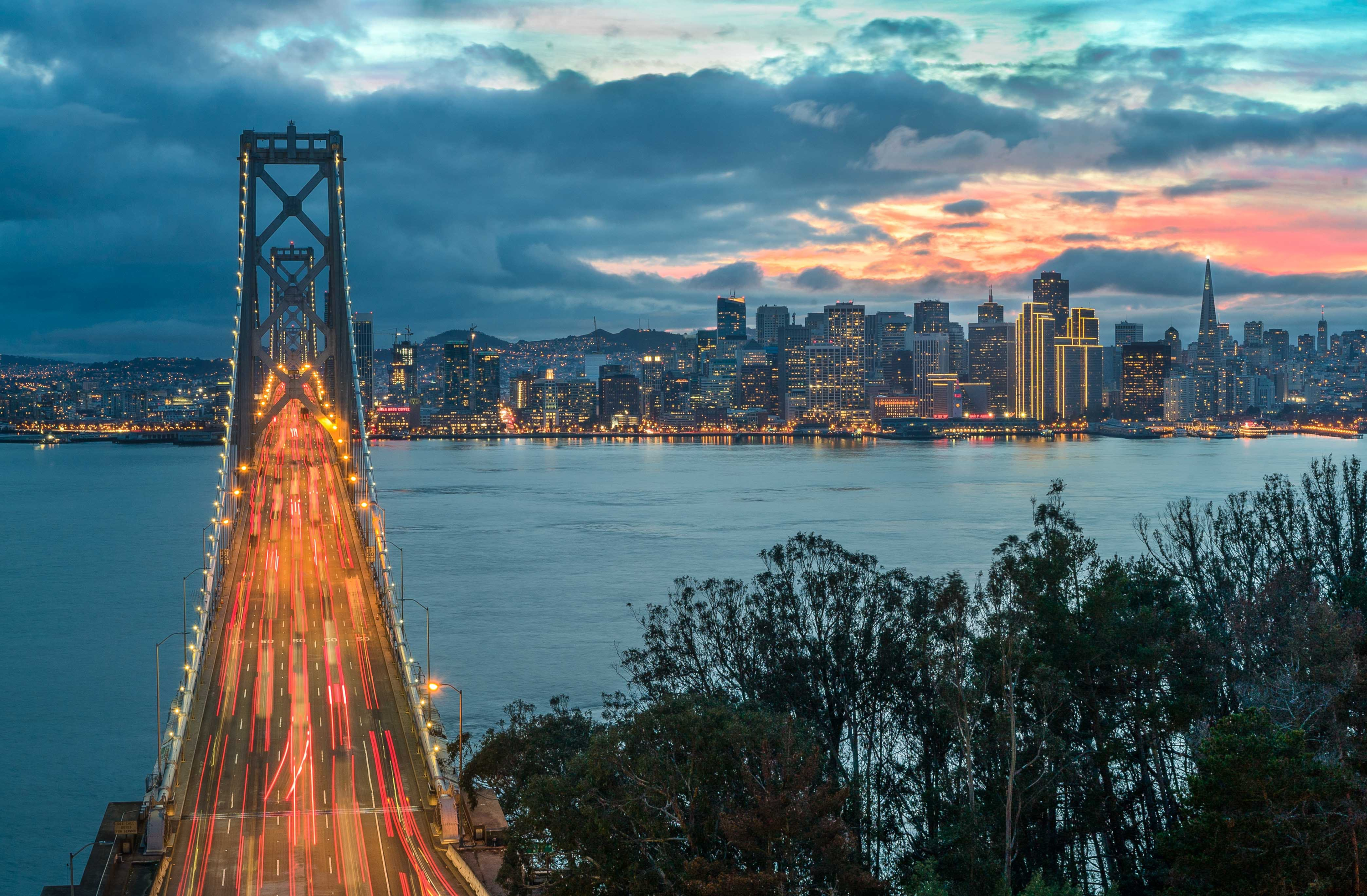 Baixe gratuitamente a imagem Pontes, Feito Pelo Homem, Ponte São Francisco Oakland Bay na área de trabalho do seu PC