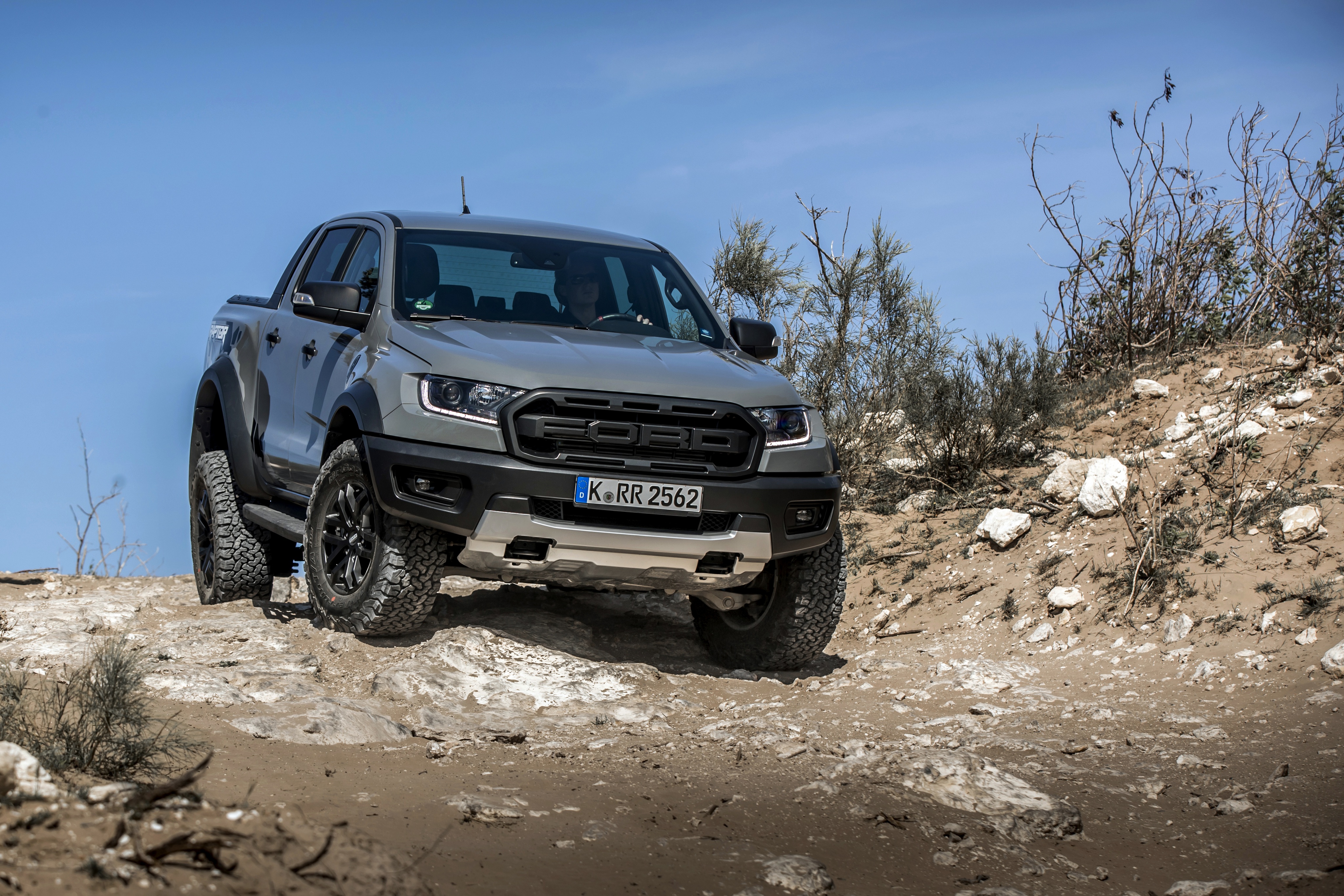 Download mobile wallpaper Ford, Car, Off Road, Ford Raptor, Vehicles, Silver Car for free.