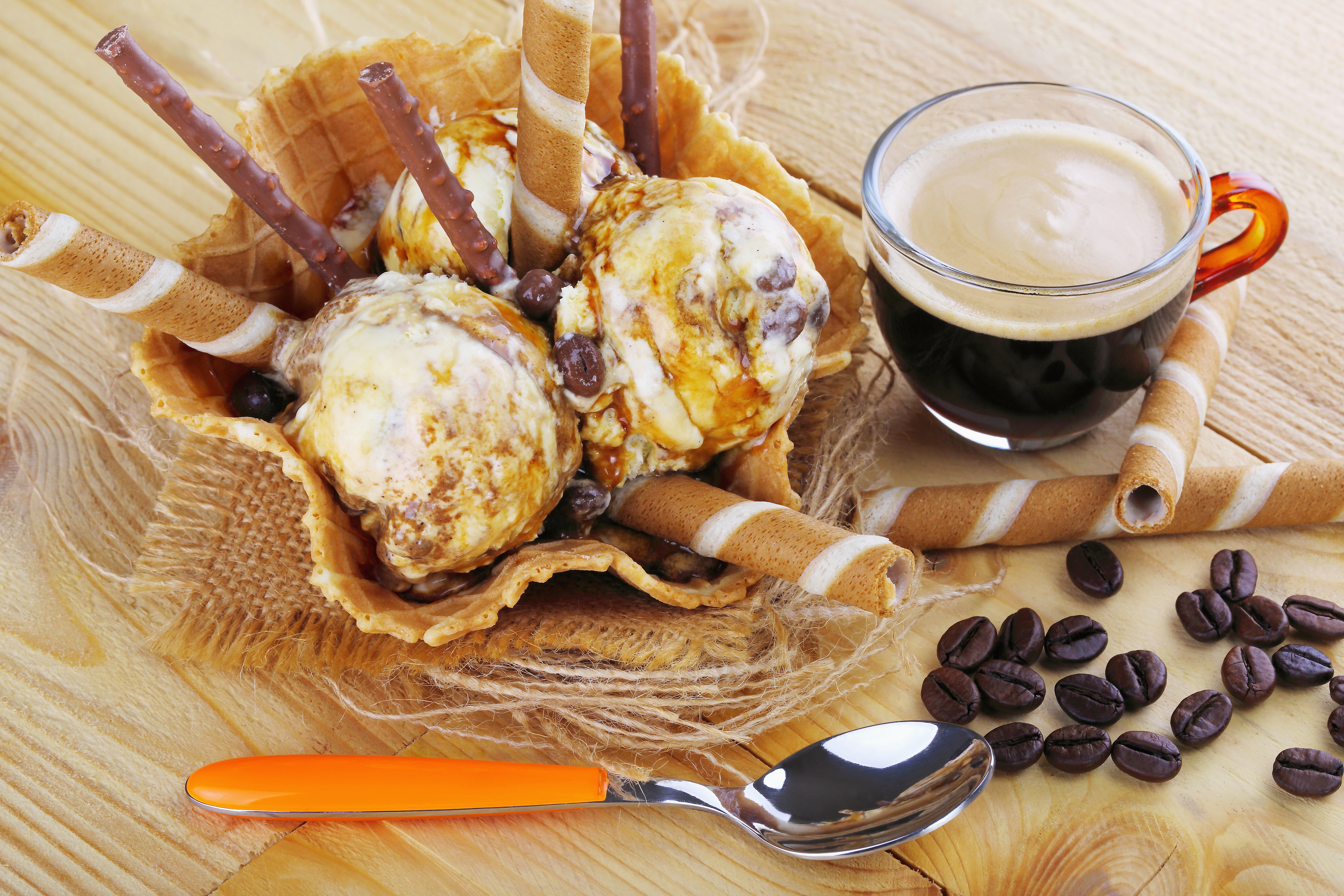 Download mobile wallpaper Food, Ice Cream, Coffee for free.