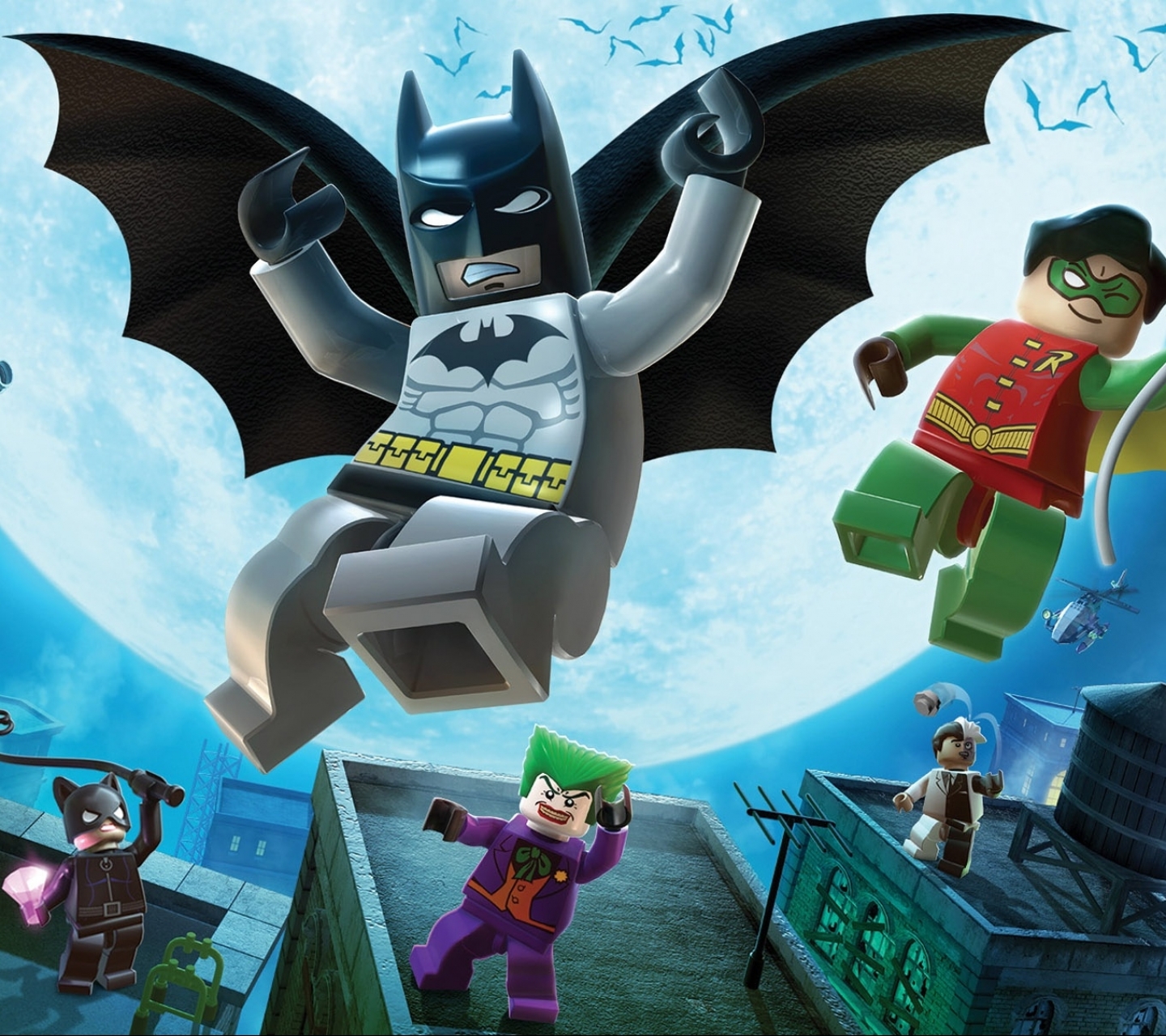 Скачать картинку Джокер, Видеоигры, Бэтмен, Женщина Кошка, Робин (Комиксы Dc), Два Лица, Лего, Мистер Фриз (Dc Comics), Lego Batman: Видеоигра в телефон бесплатно.