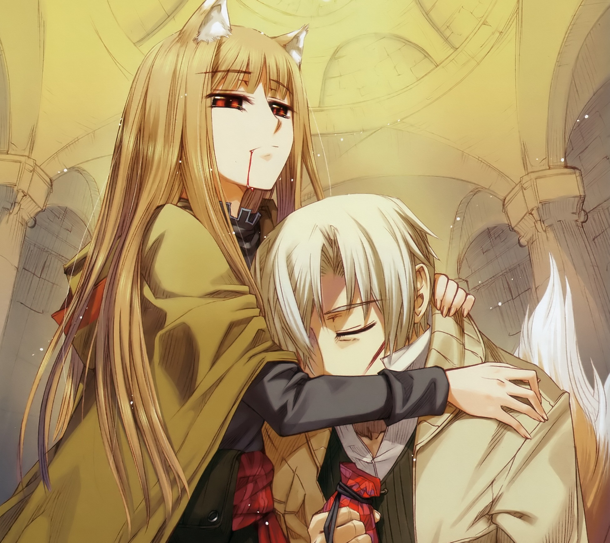 anime, spice and wolf, holo (spice & wolf), kraft lawrence 8K