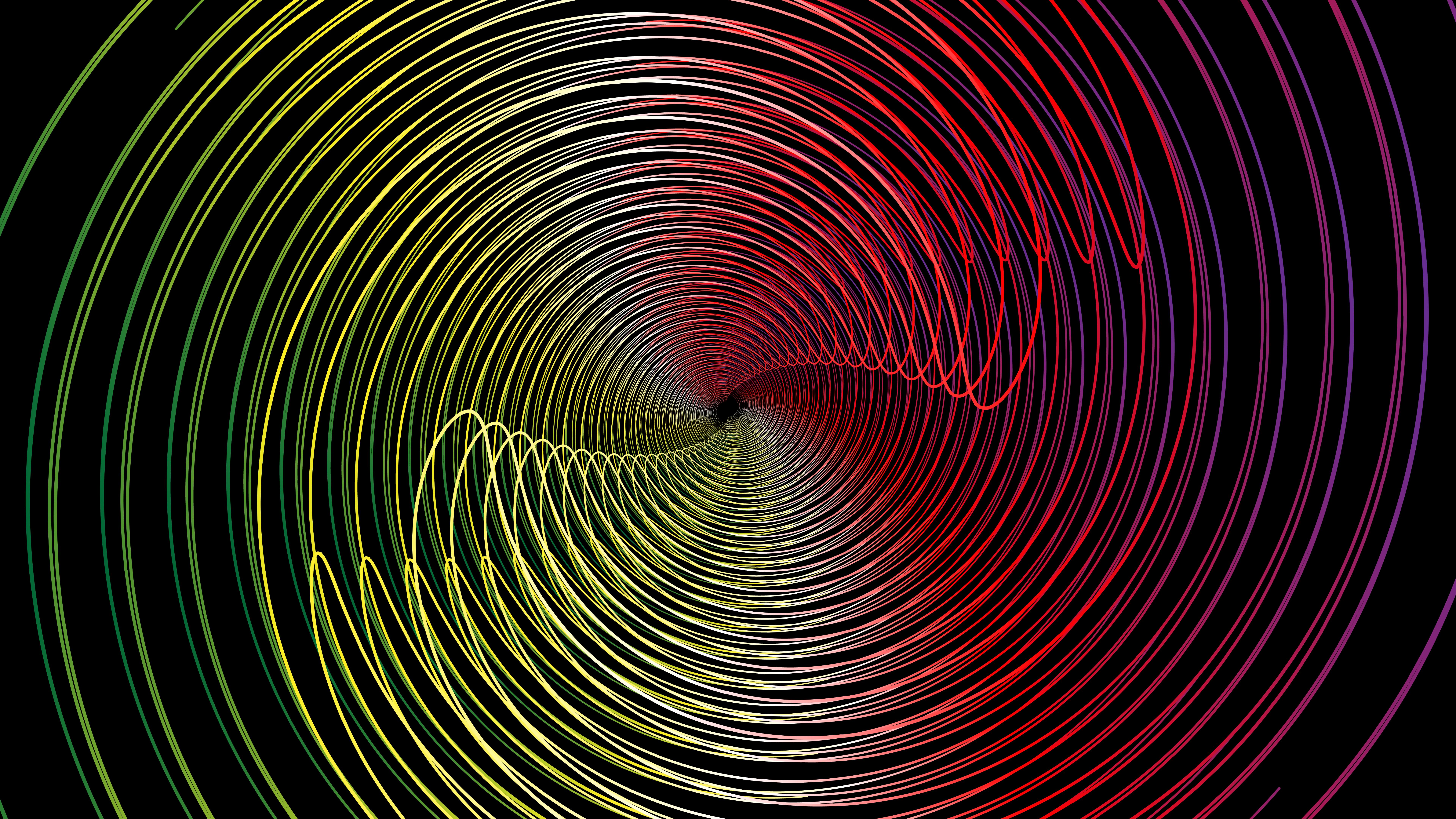 Free download wallpaper Abstract, Lines, Colors, Spiral on your PC desktop