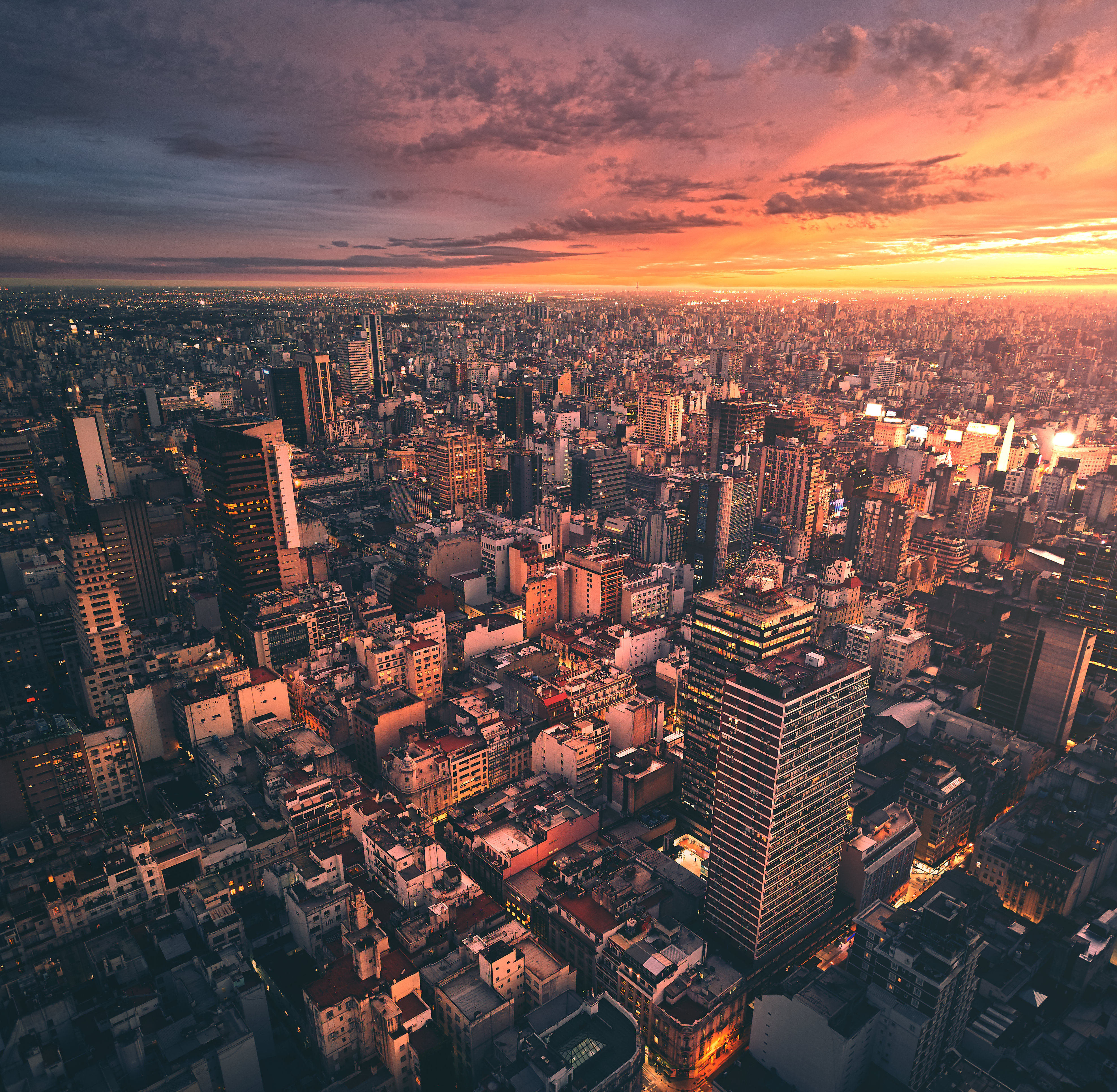 Free download wallpaper Sunset, Sky, Building, Cities, Architecture, City on your PC desktop