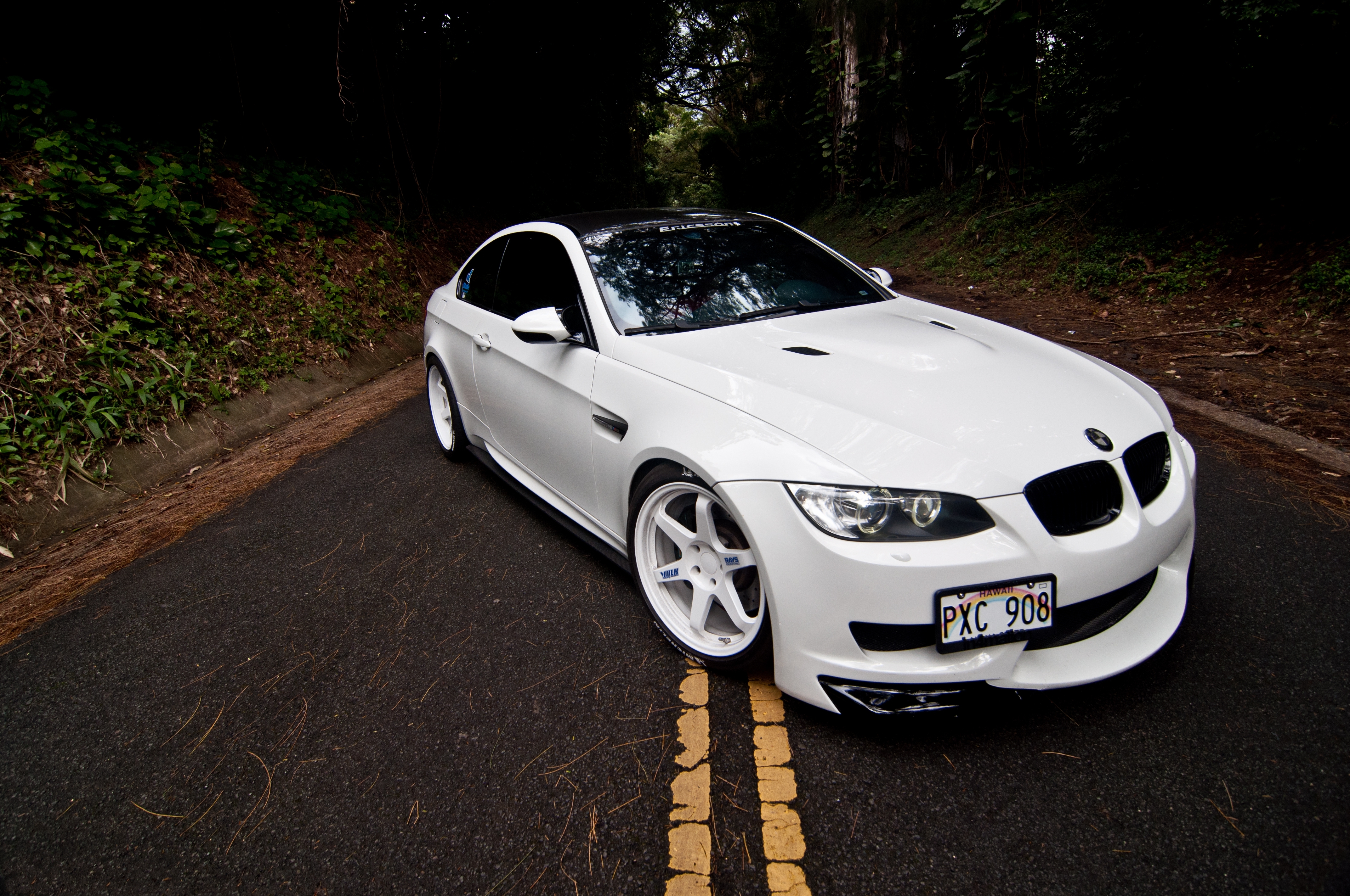 cars, e92, hood, bmw, white, road, markup, m3, coupe, compartment
