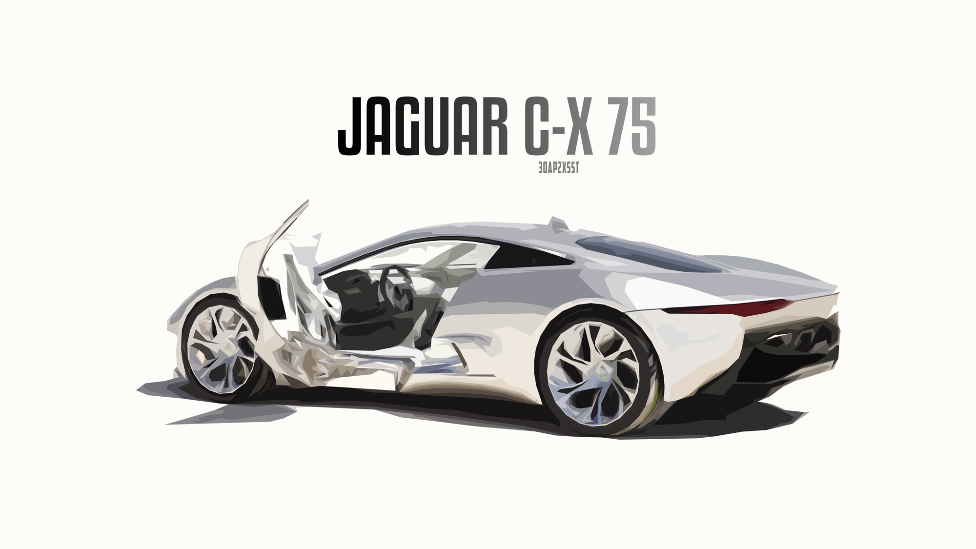 vehicles, jaguar c x75, black & white, car, jaguar cars, jaguar