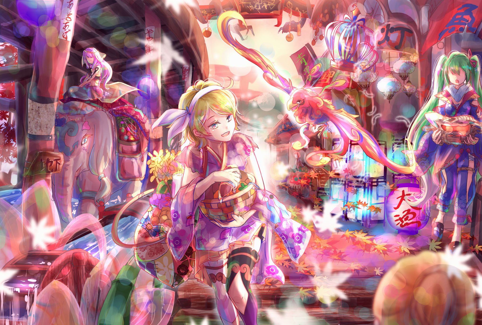 Handy-Wallpaper Vocaloid, Hatsune Miku, Animes, Rin Kagamine kostenlos herunterladen.