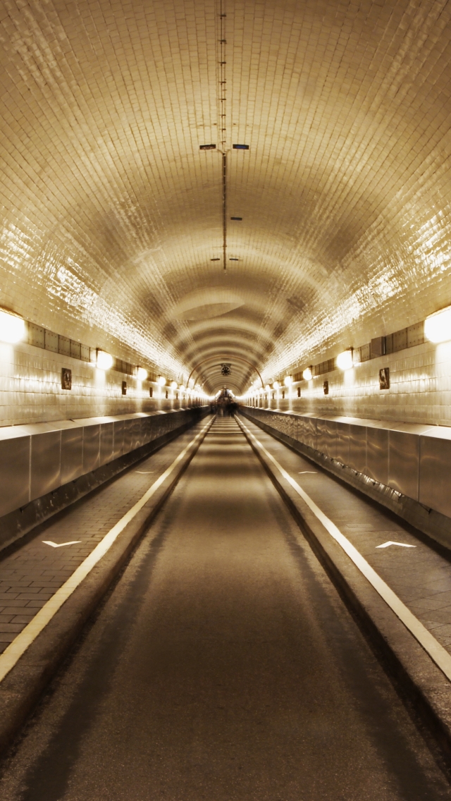 Download mobile wallpaper Road, Tunnel, Germany, Man Made, Walkway for free.