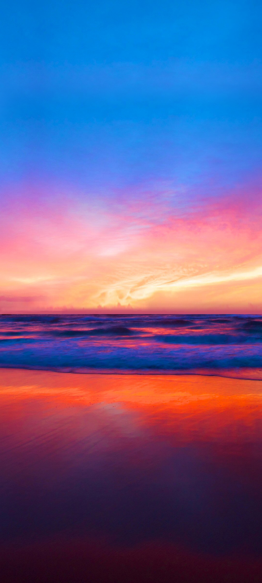 Descarga gratuita de fondo de pantalla para móvil de Playa, Horizonte, Vistoso, Atardecer, Tierra/naturaleza.