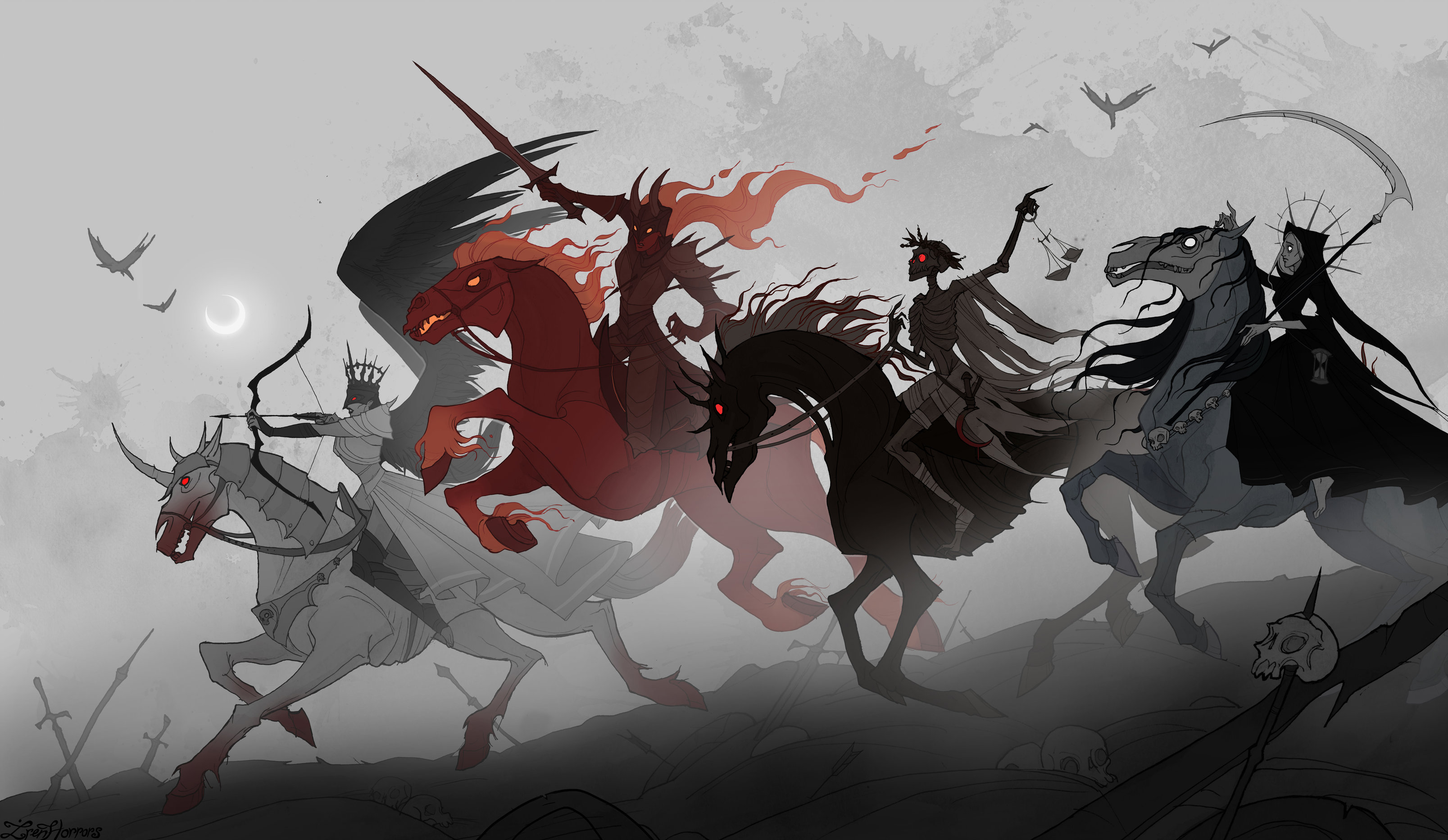four horsemen of the apocalypse, dark