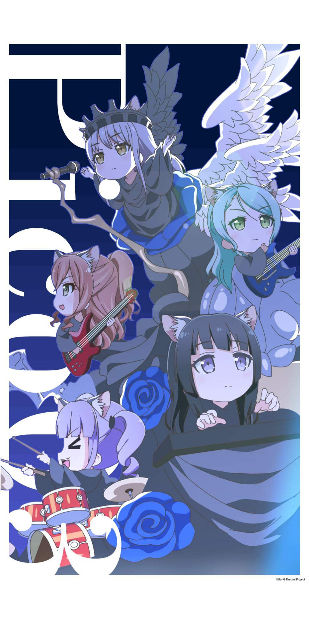 Handy-Wallpaper Animes, Bang Dream!, Roselia (Bang Dream!) kostenlos herunterladen.