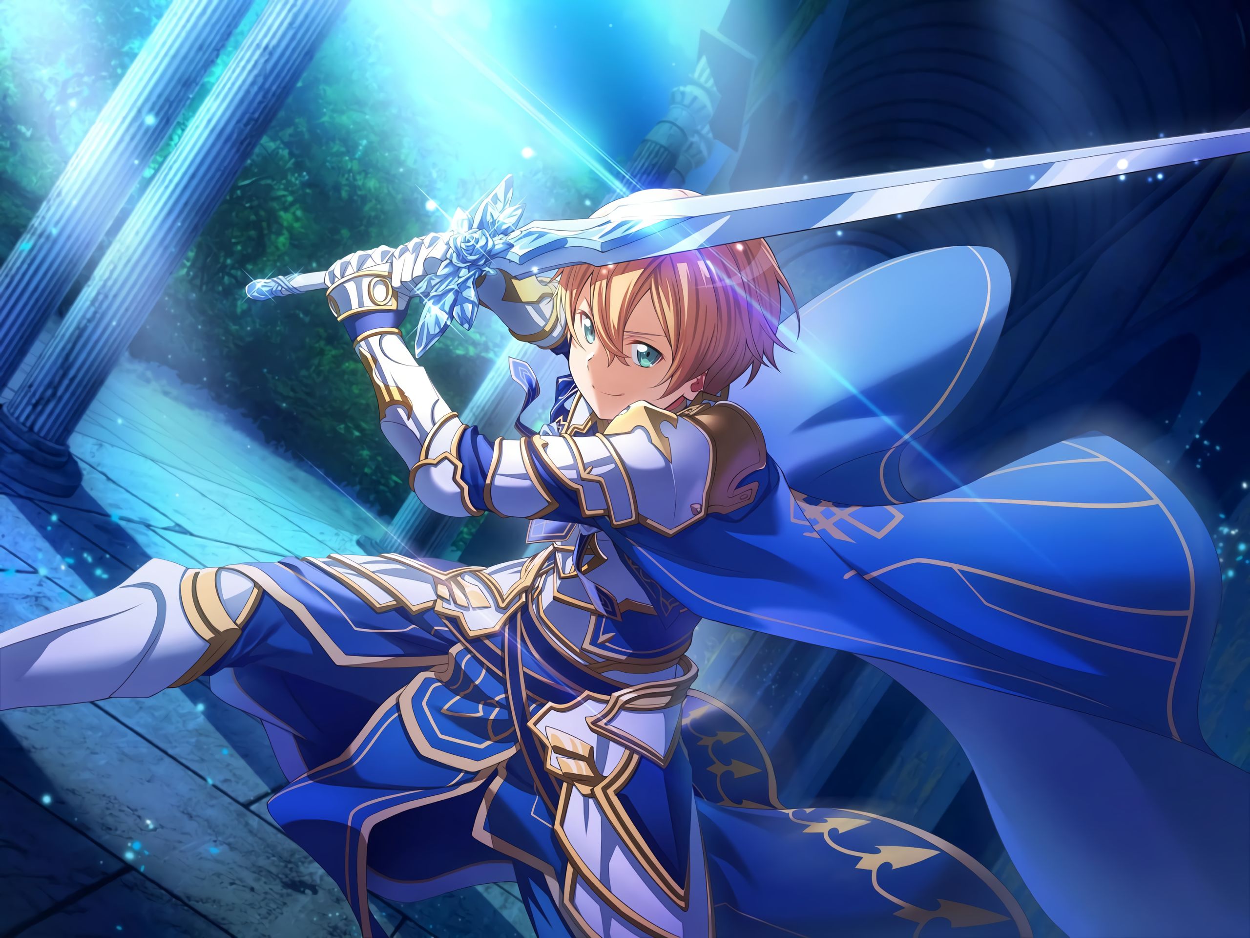 Laden Sie das Animes, Sword Art Online, Blaues Rosenschwert (Sword Art Online), Eugeo (Schwertkunst Online)-Bild kostenlos auf Ihren PC-Desktop herunter