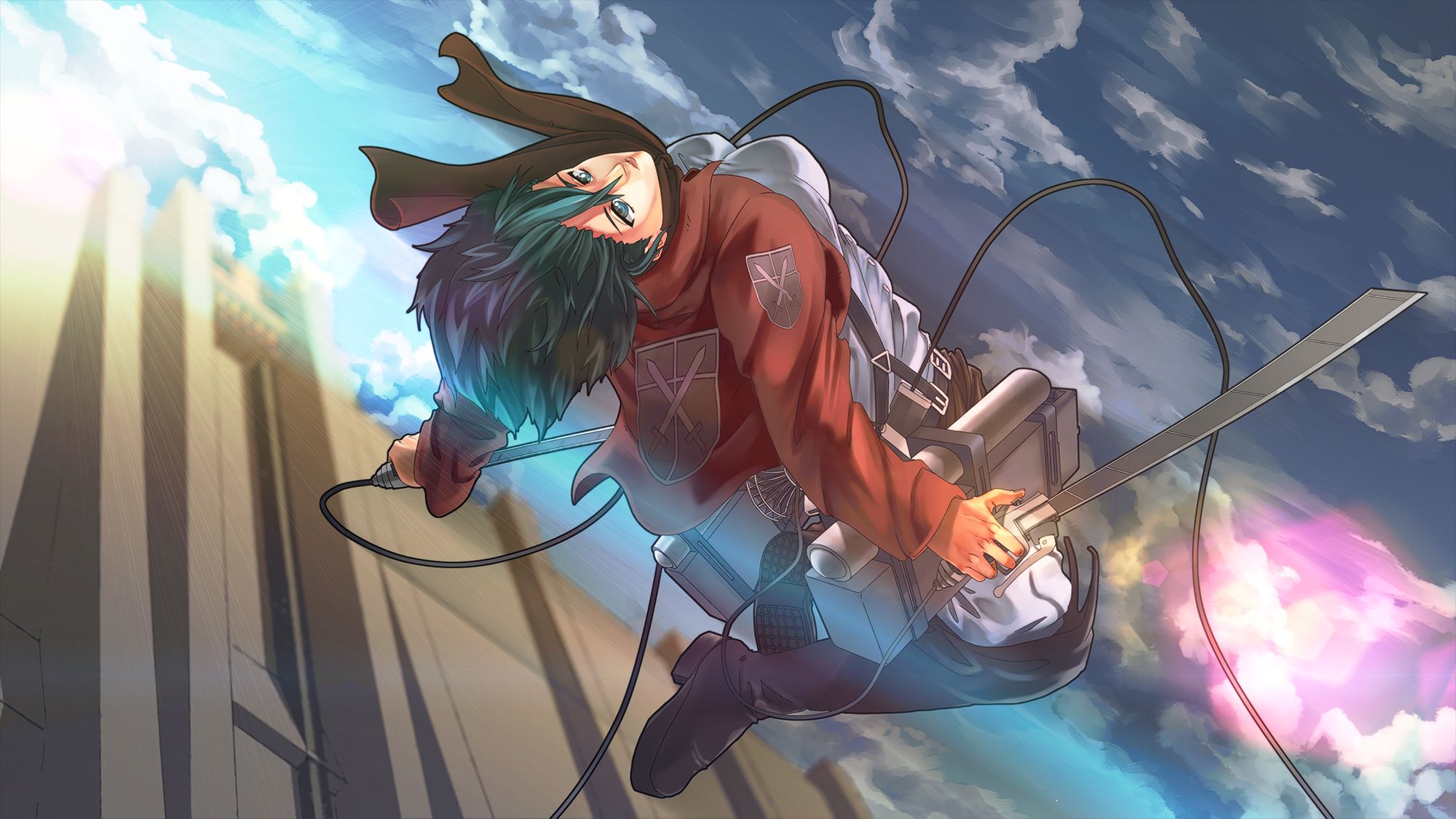 Handy-Wallpaper Mikasa Ackermann, Attack On Titan, Animes kostenlos herunterladen.