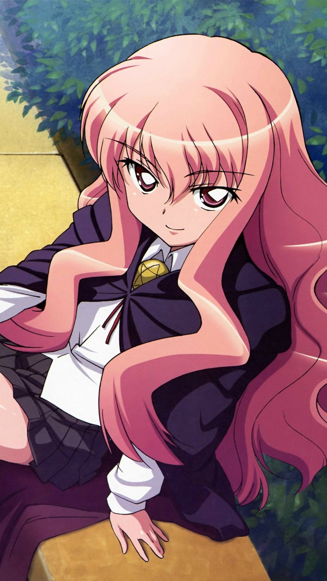 Download mobile wallpaper Anime, Pink Hair, Long Hair, Louise Françoise Le Blanc De La Vallière, Zero No Tsukaima for free.