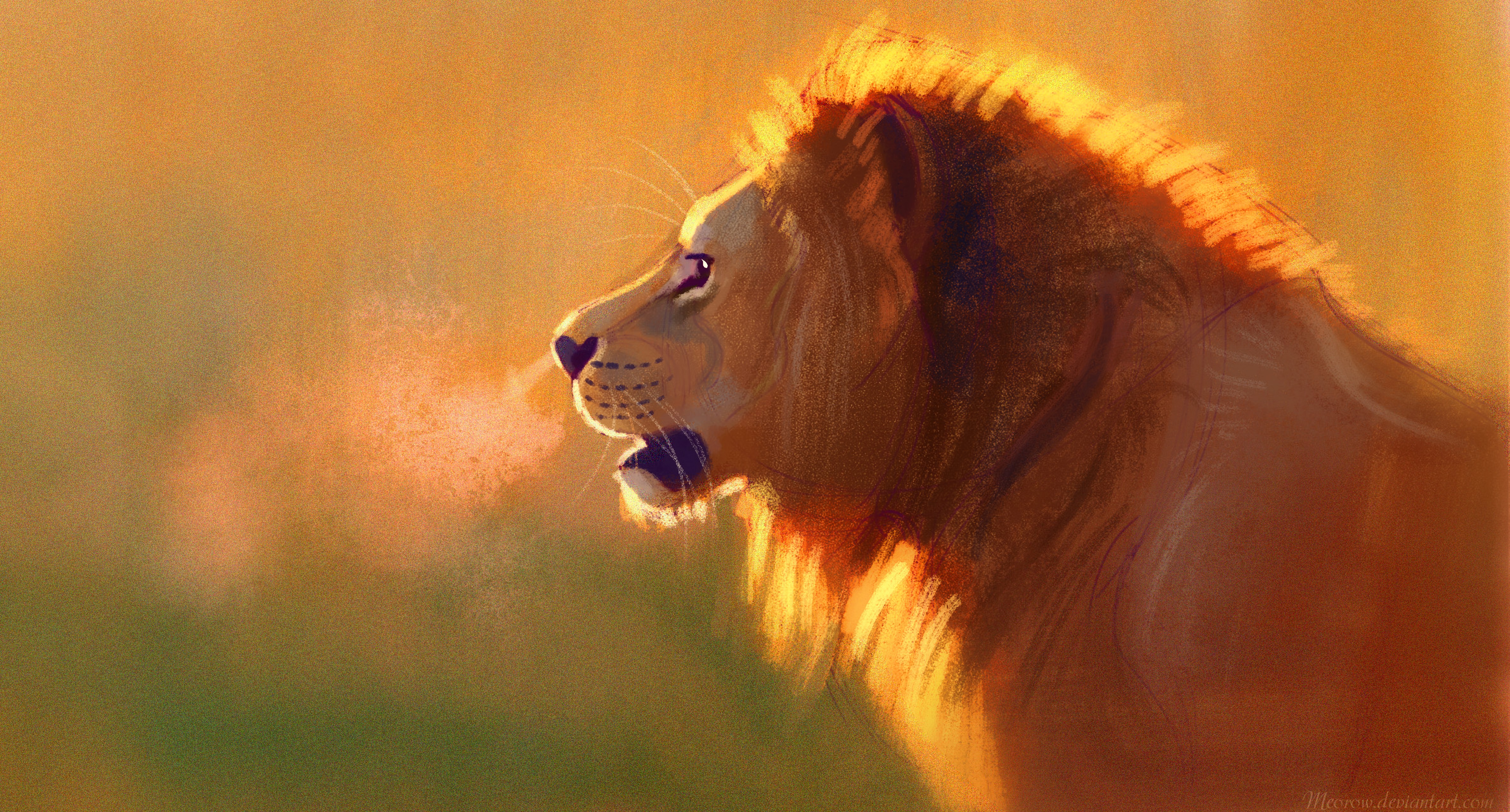 141073 descargar imagen arte, un leon, león, gato grande, fauna silvestre, vida silvestre, rey de las bestias: fondos de pantalla y protectores de pantalla gratis