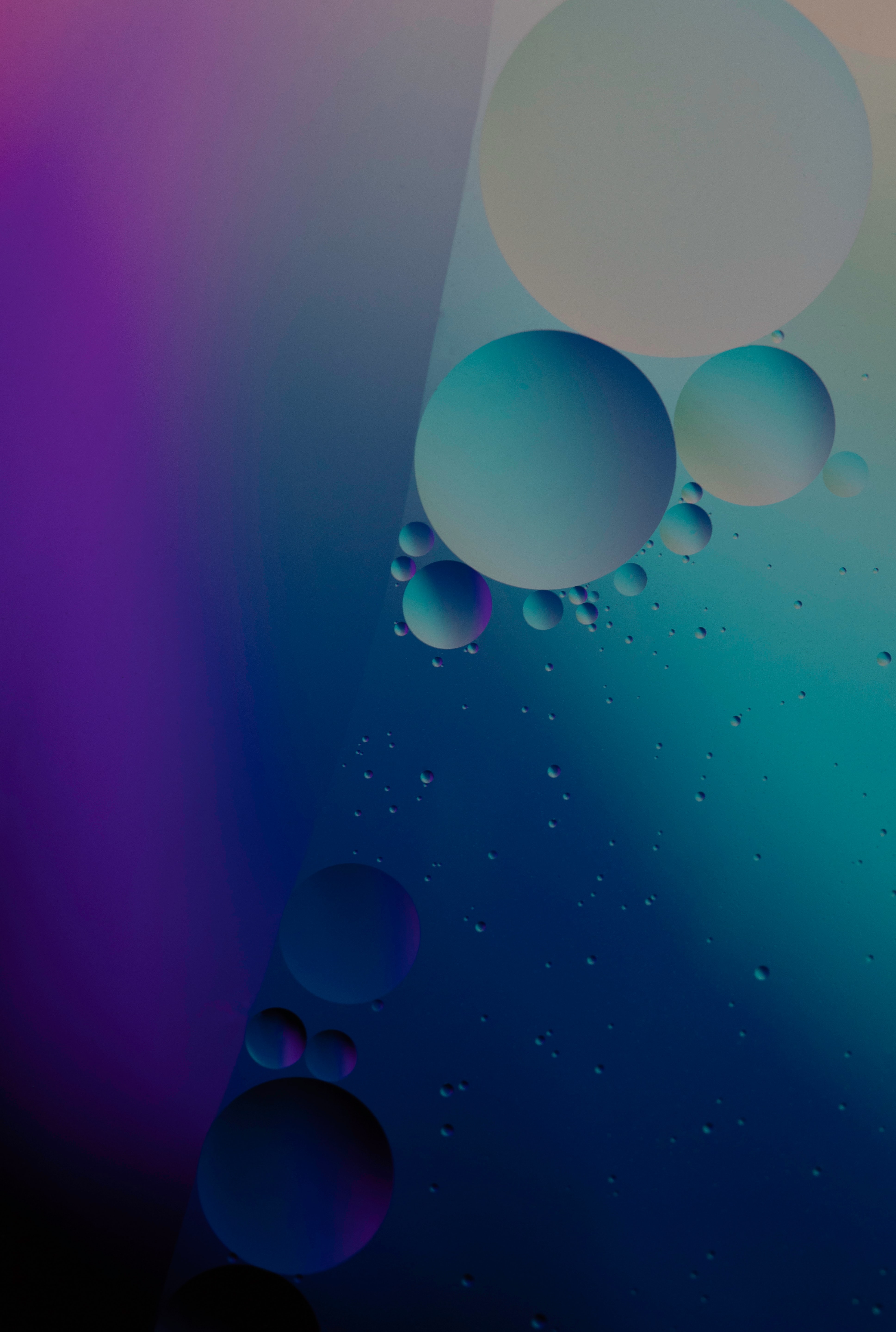 Download mobile wallpaper Bubble, Water, Gradient, Dark, Abstract for free.