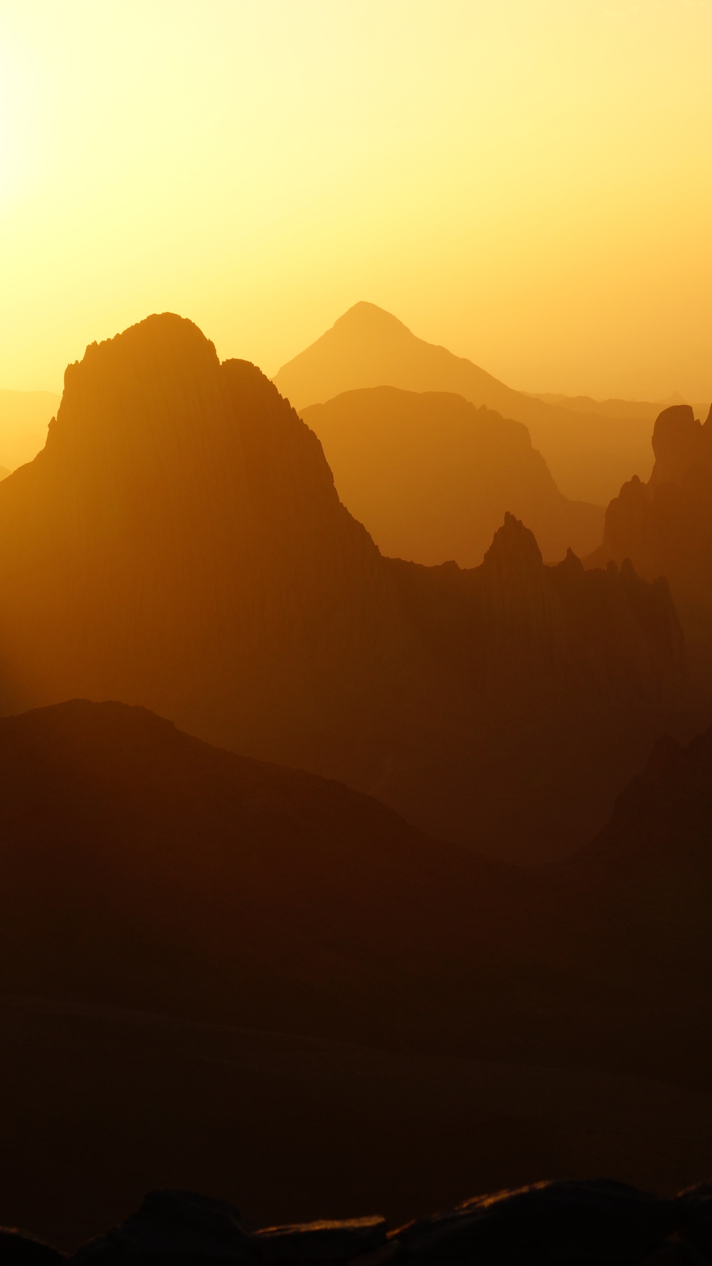 PCデスクトップに日没, 山, 地球, アフリカ, アルジェリア, 山岳, アセクレム, タッシリ・ナジェール, ホッガー山脈画像を無料でダウンロード