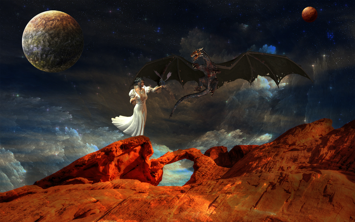 Free download wallpaper Fantasy, Dragon on your PC desktop